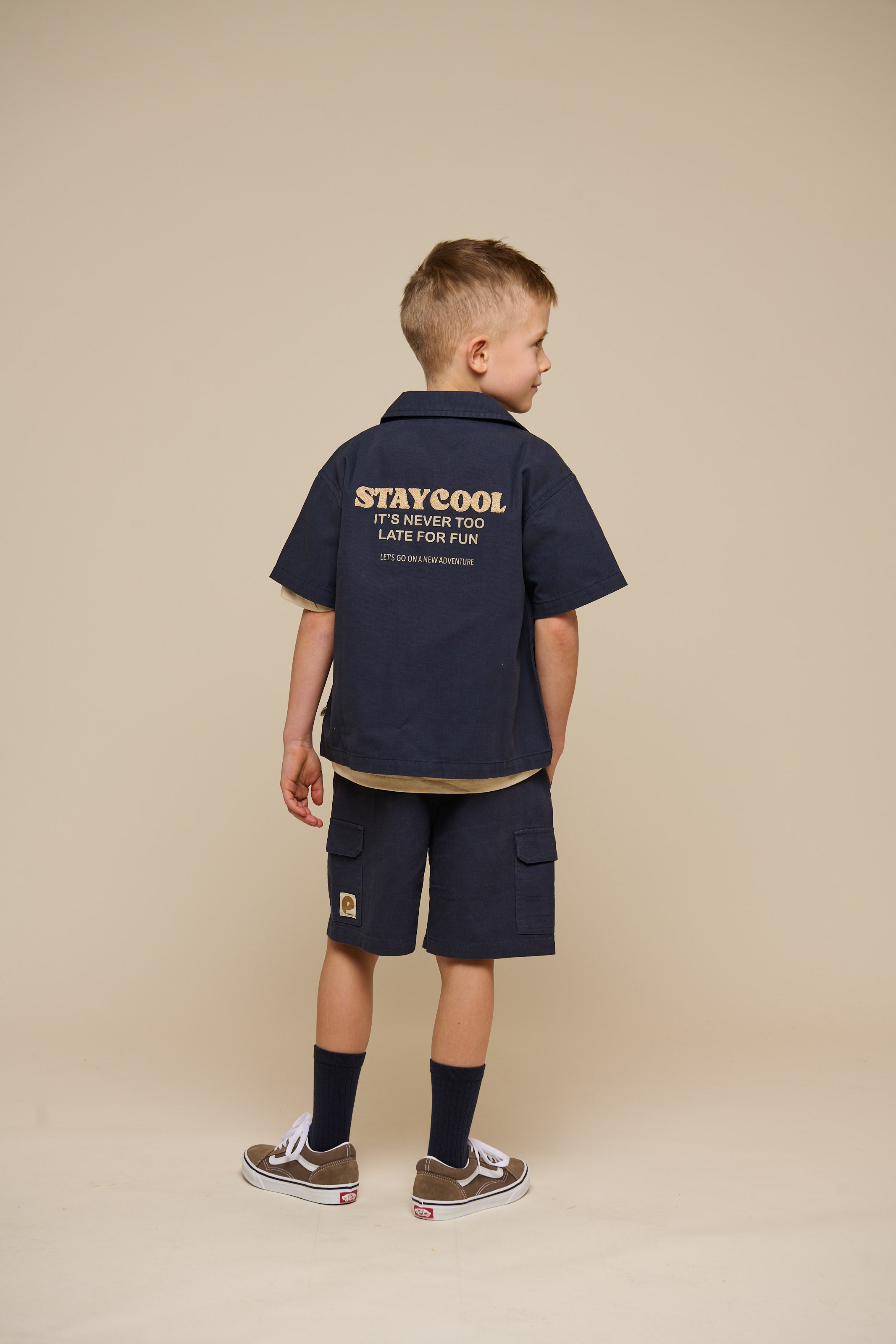 Canvas Cargo Shorts - Tween - Navy | 101123 Isack
