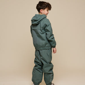 Shell Jacket with Patch Pocket - Tween - Dusty Dark Green | 100502 Luke