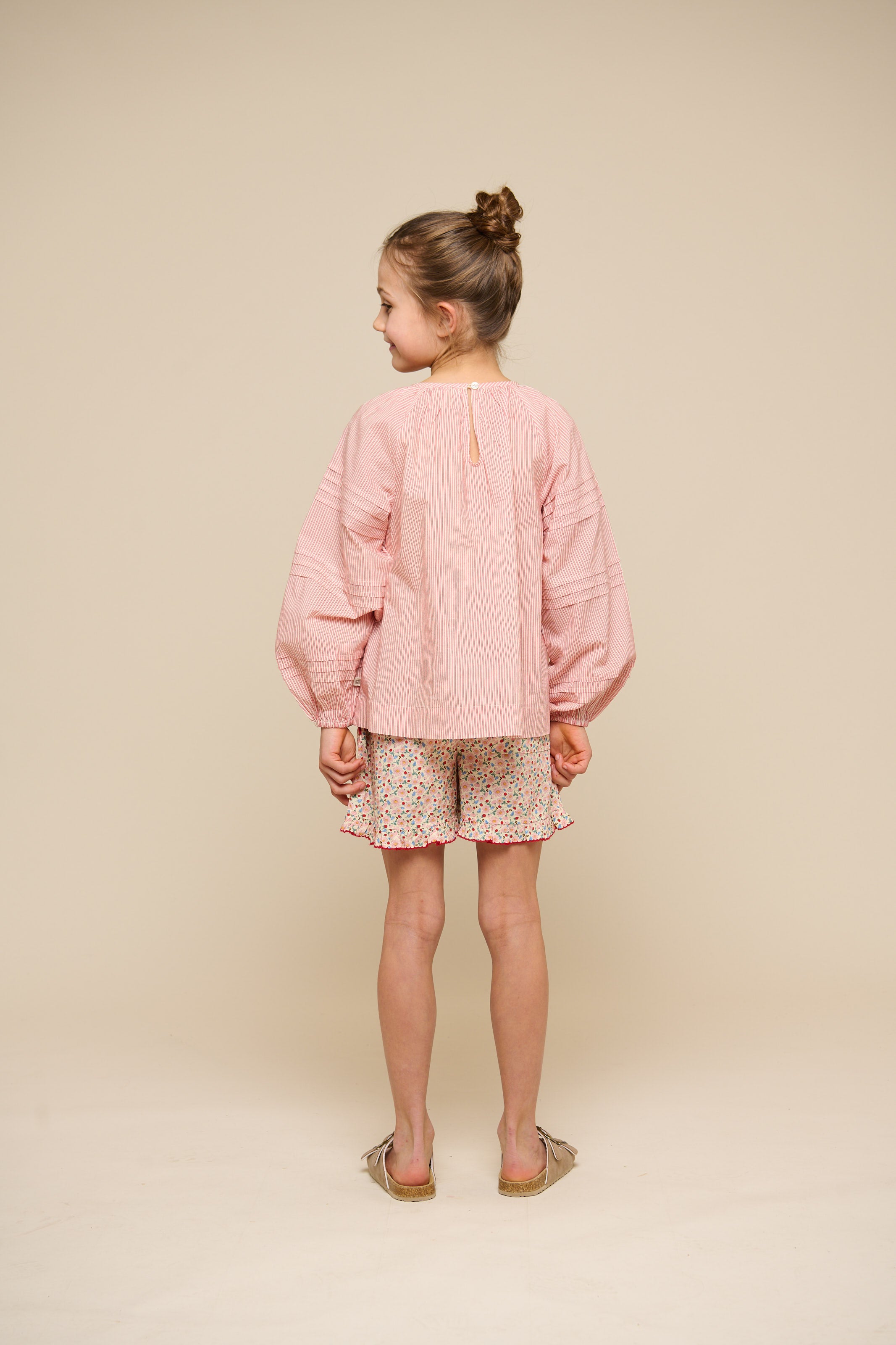 Flower Printed Poplin Shorts - Tween - Rose | 100957 Poppy