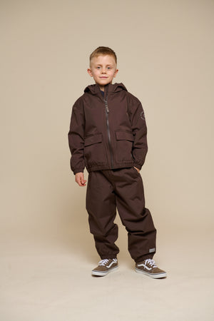 Shell Jacket with Patch Pocket - Tween - Chocolate | 100500 Luke