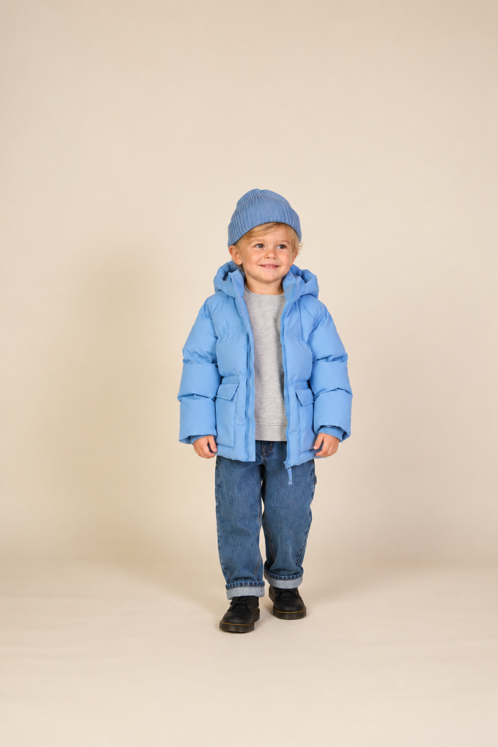 Winter Puffer Jacket - Kids - Blue | 101419 Blake