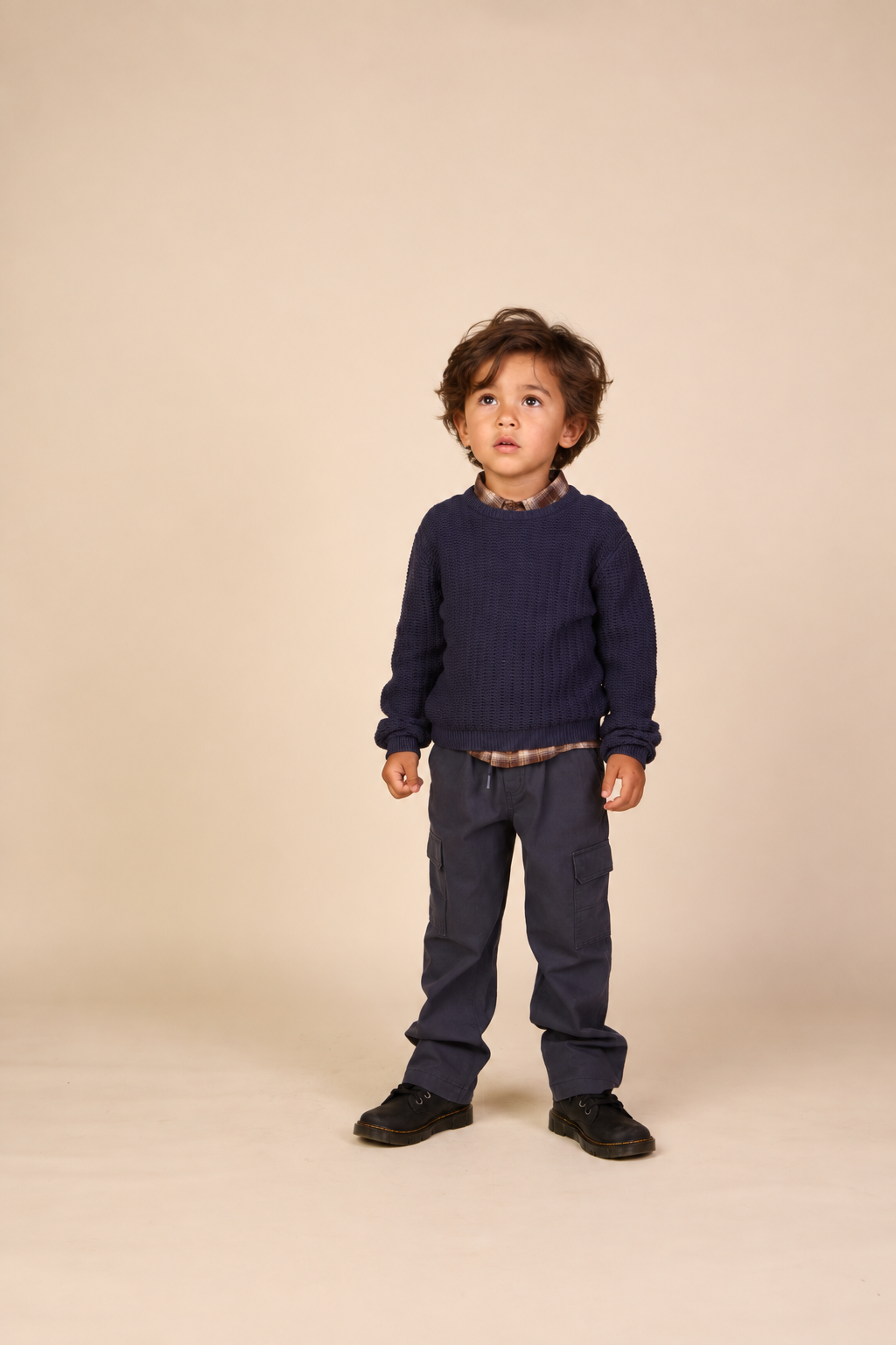Canvas Trousers - Kids - Navy | 101134 Isack