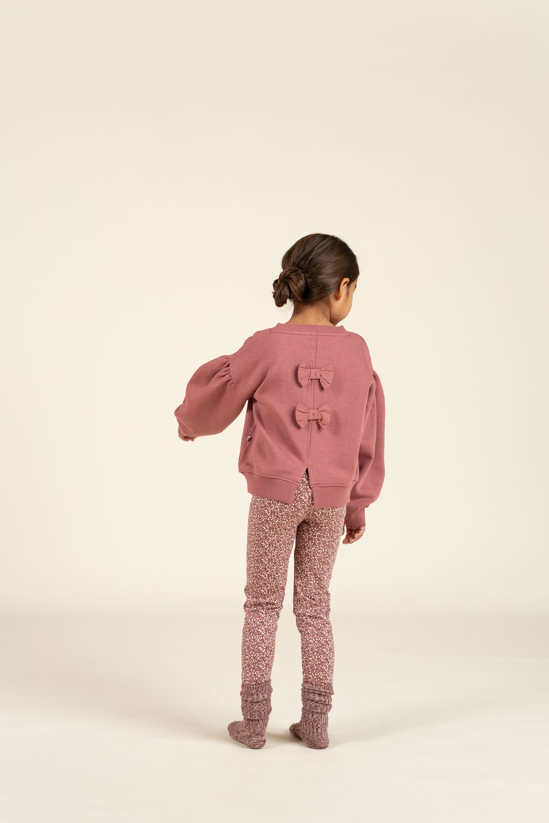 Bow Detail Sweatshirt - Kids - Vintage Red | 100812 Ruth