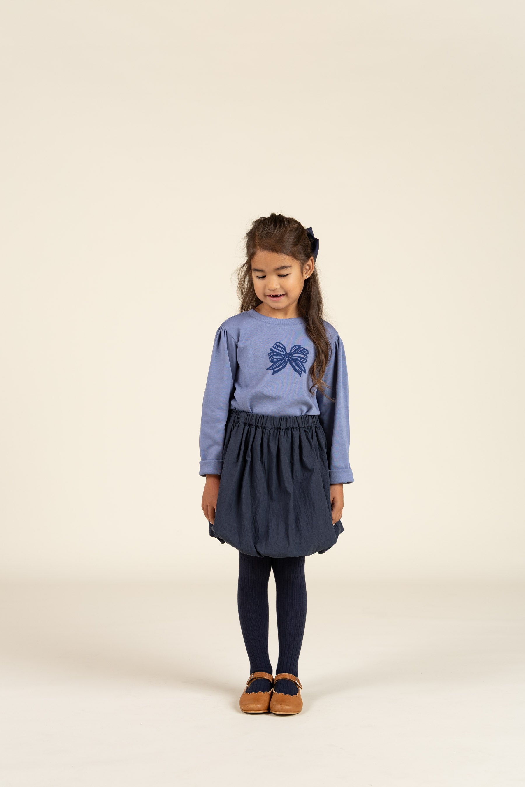 Long Sleeve  T-shirt w. Front Print - Kids - Blue | 100850 Kendell