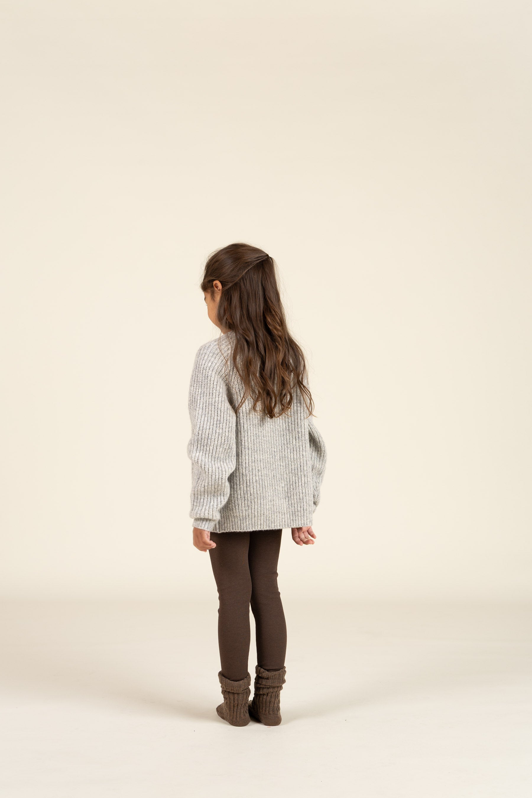 Modal Rib leggings - Kids - Chocolate | 100584 Mia