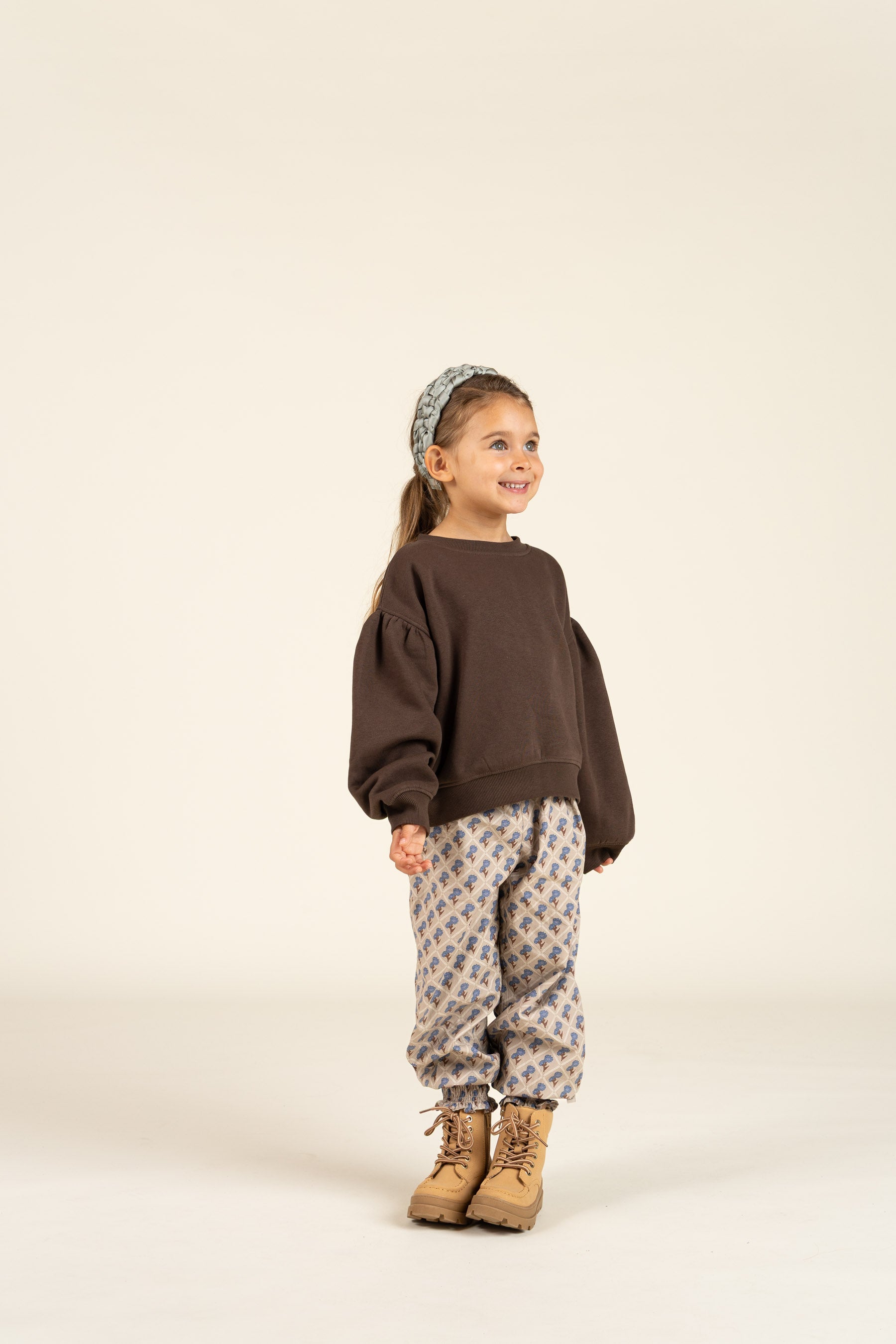 Bow Detail Sweatshirt - Kids - Chocolate | 100814 Ruth