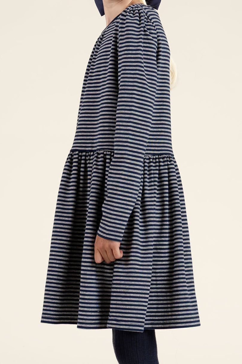 Striped Jersey Dress - Tween - Navy Stripe | 100653 Elise