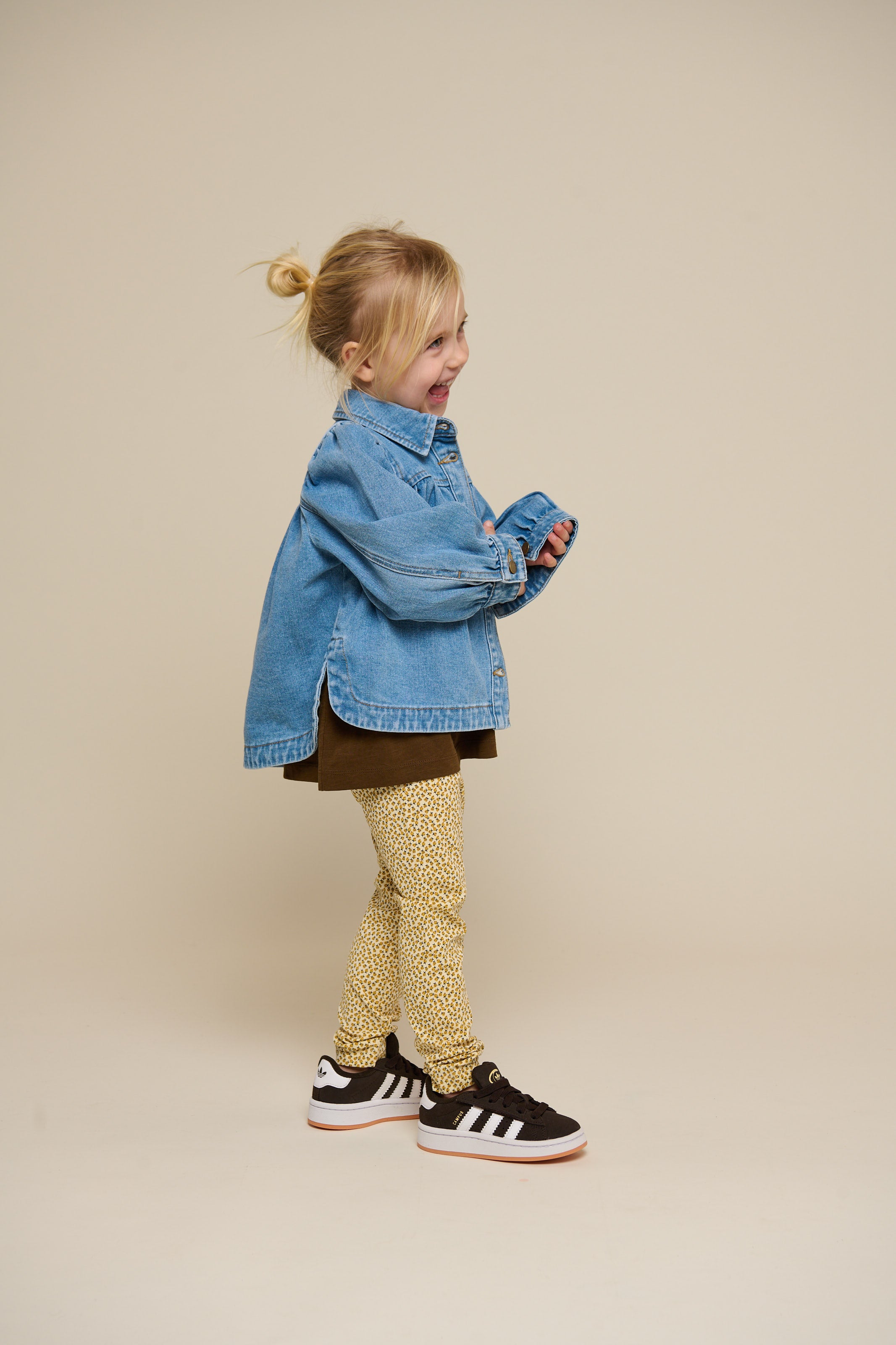 Jersey Leggings - Kids - Yellow | 101227 Lea