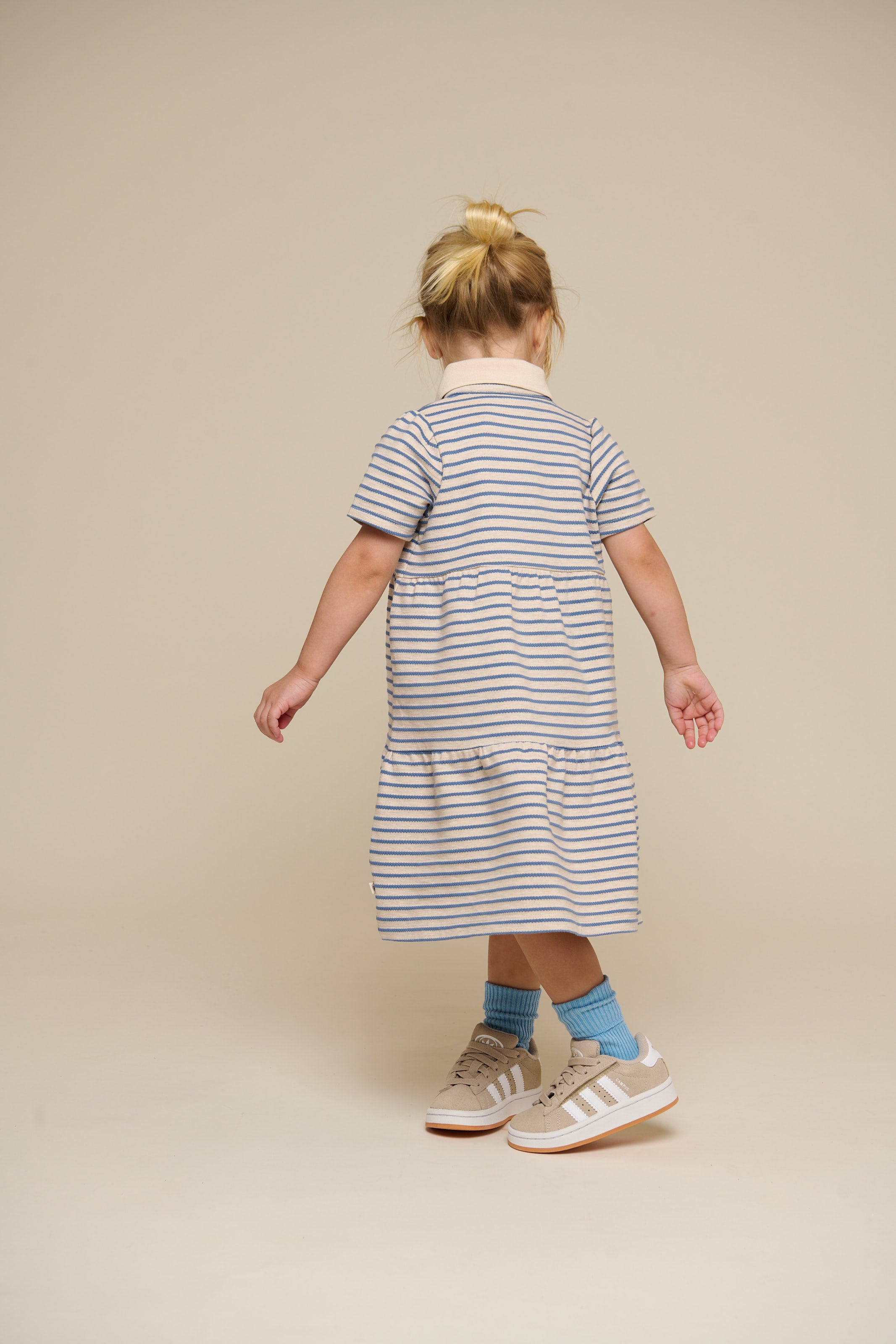 Striped Jersey Dress - Kids - Blue | 101012 Emmie