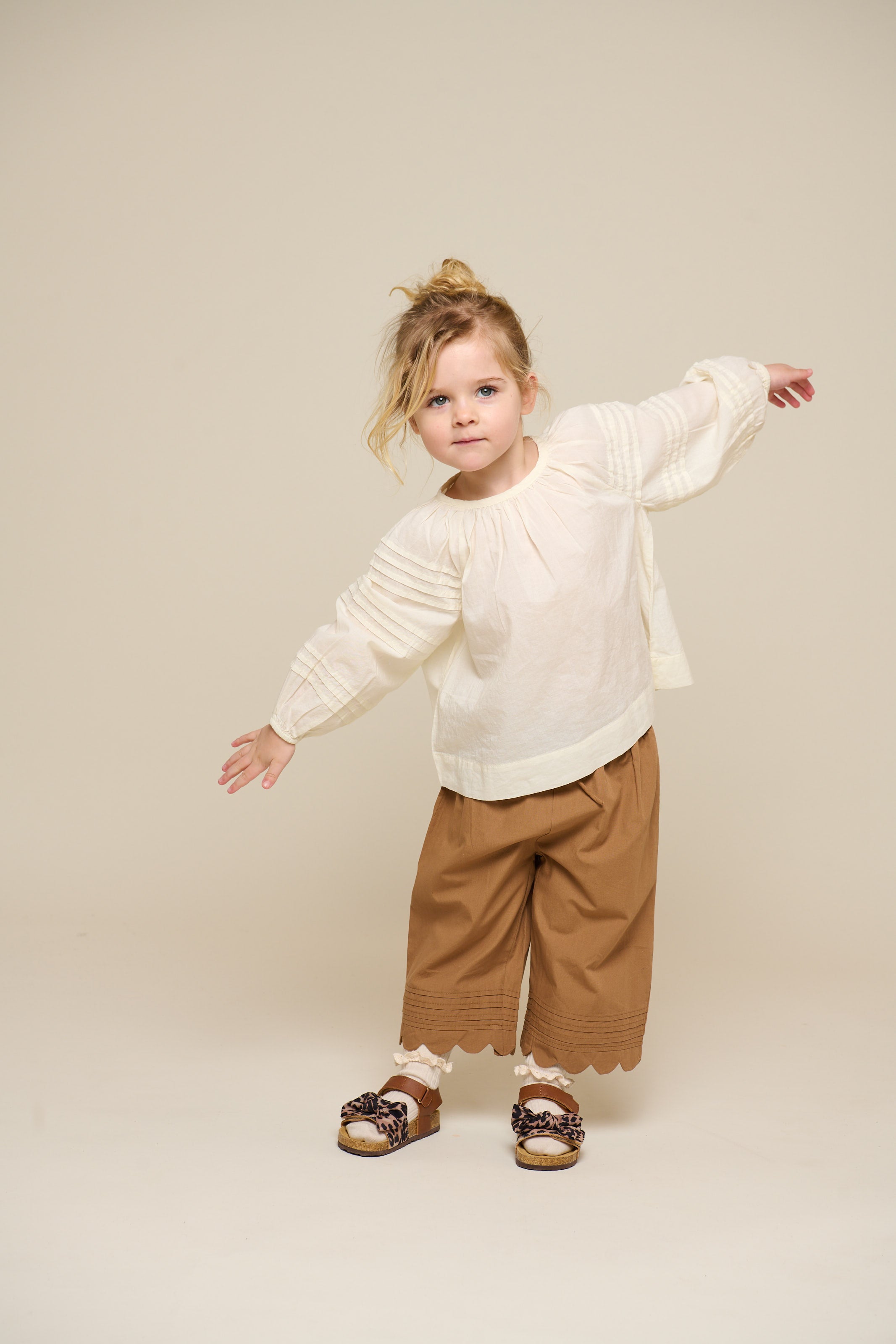 Long Sleeve Blouse - Kids - Offwhite | 100988 Willa