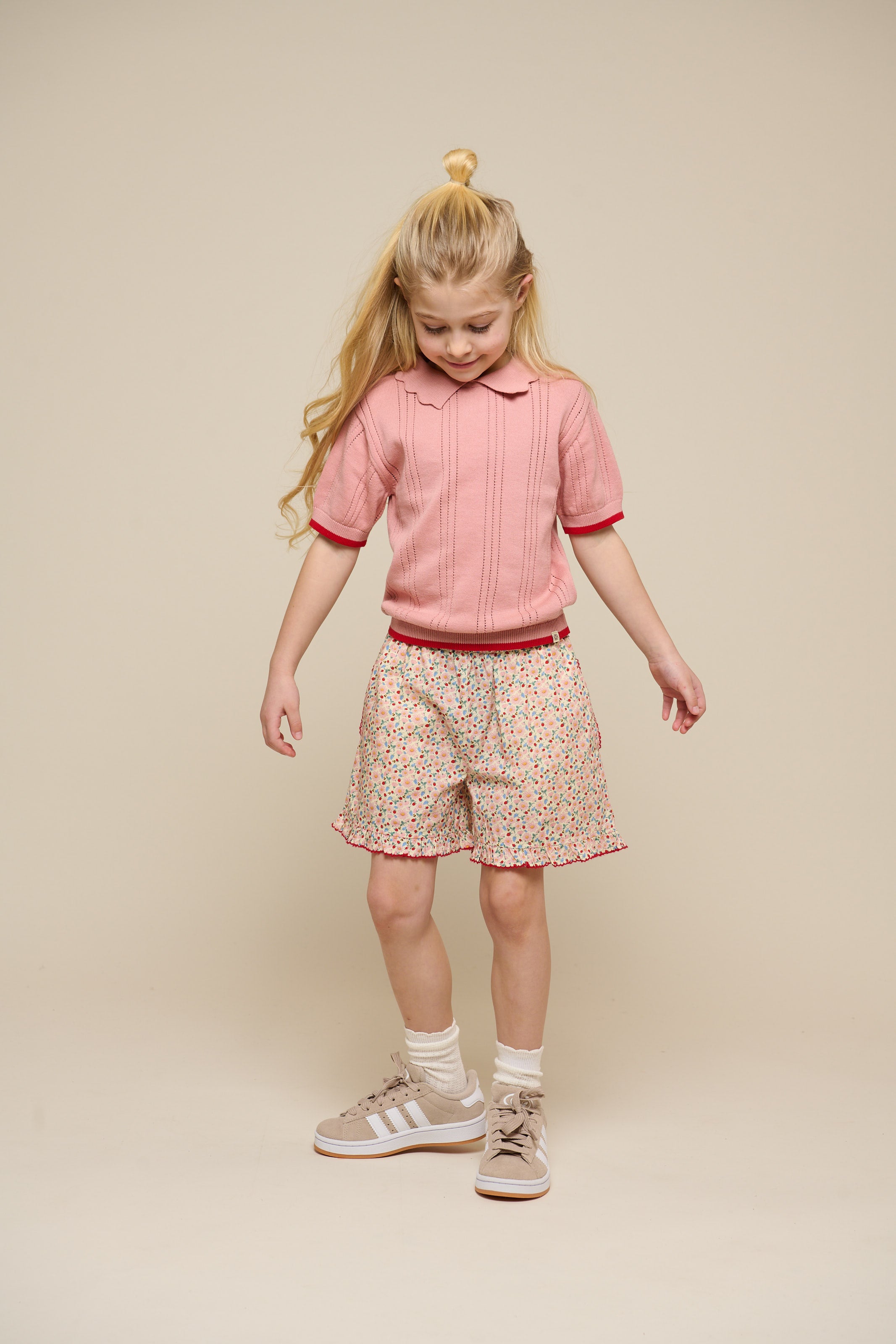 Rose knitted Polo - Tween - Rose | 101242 Helena
