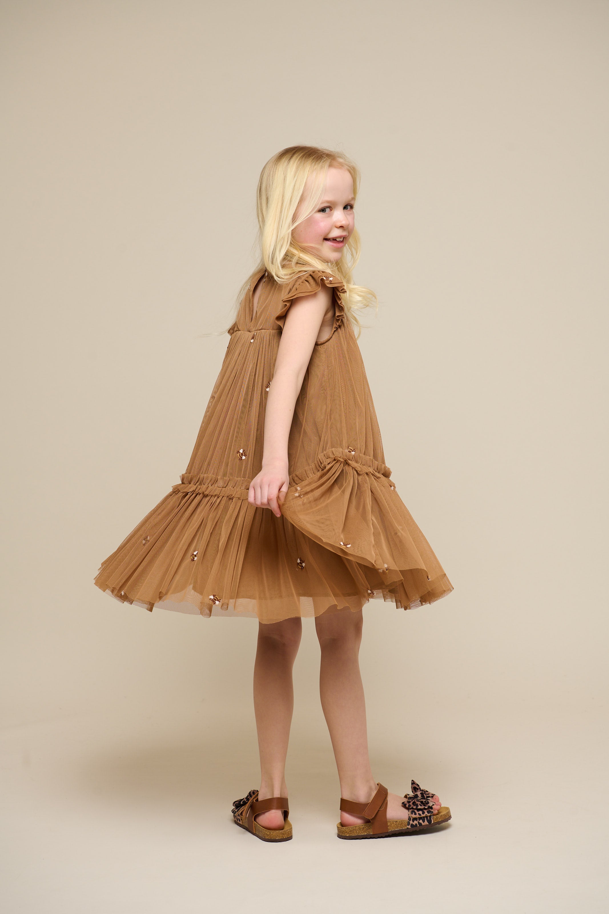 Honeybee Tulle Dress - Tween - Coconut | 100965 Daisy