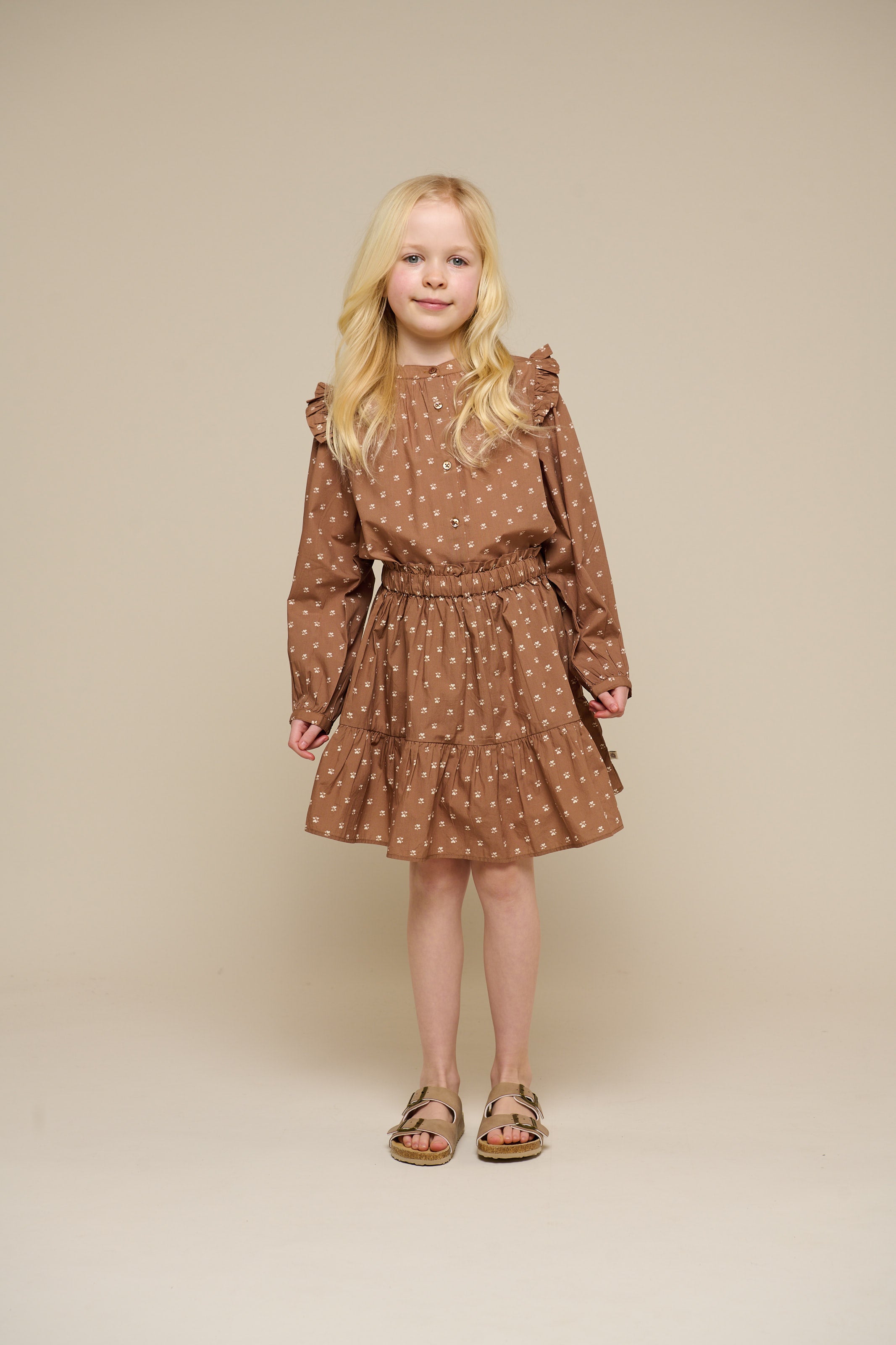 Printed Poplin Shirt Blouse - Tween - Coconut | 101088 Camilla