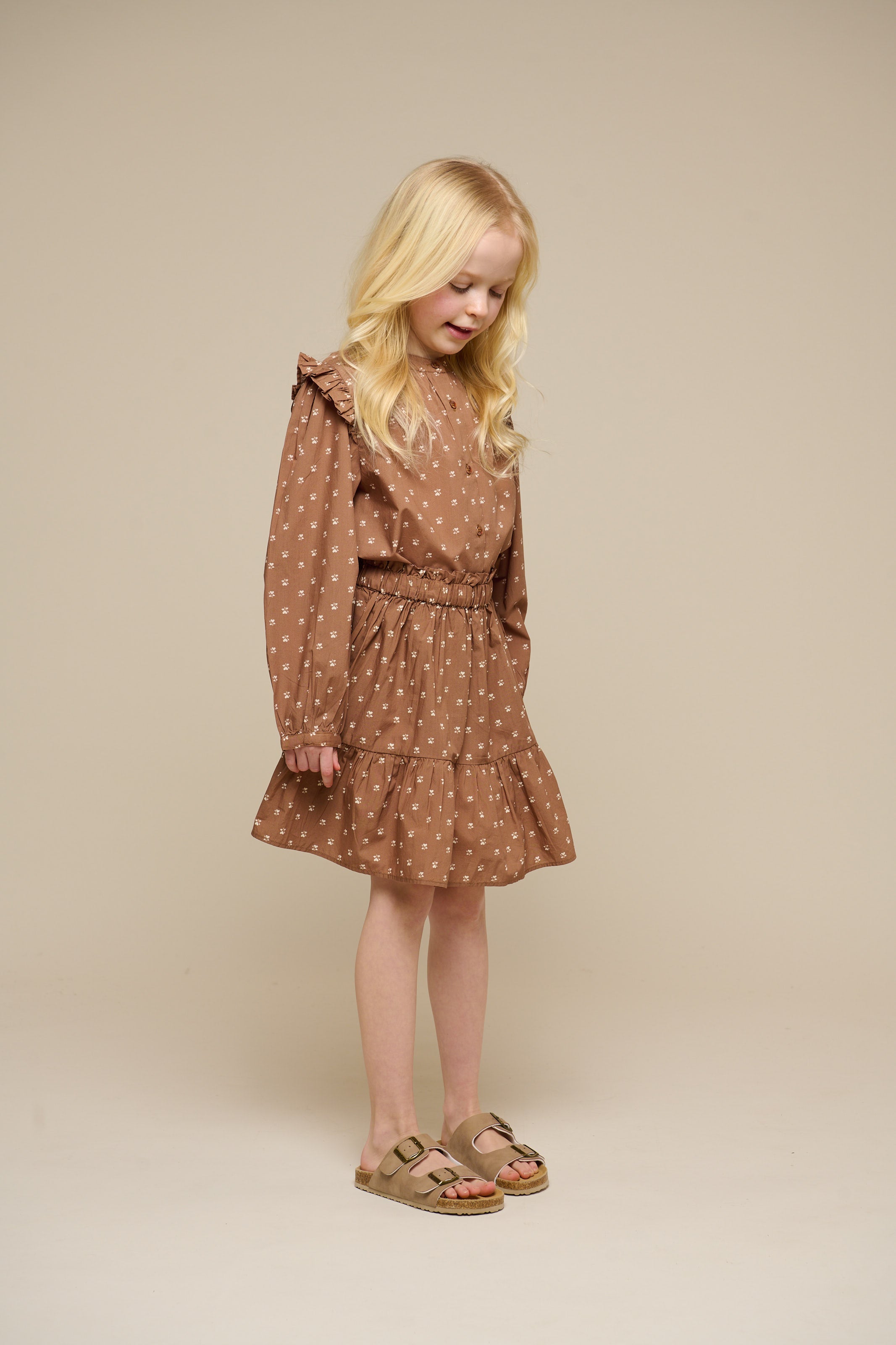 Printed Poplin Skirt - Tween - Coconut | 101086 Camilla