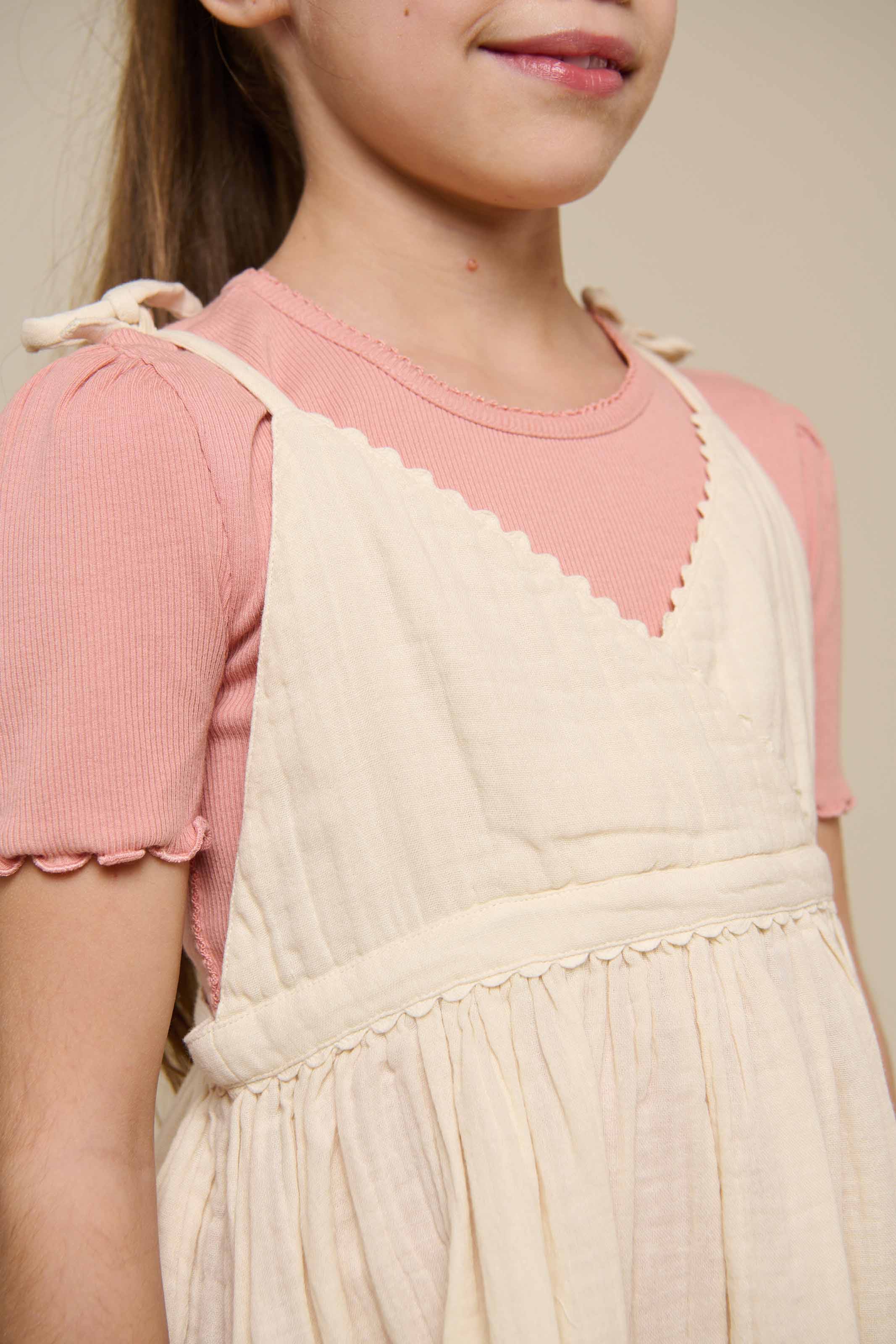 Modal Rib T-shirt - Tween - Rose Tan | 101299 Lottie