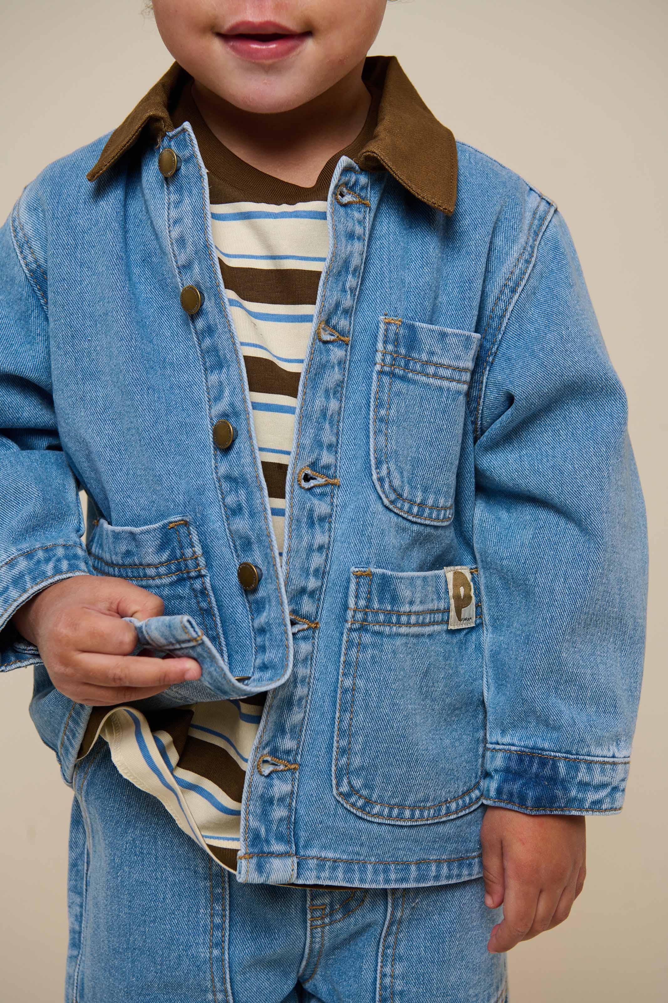 Denim Jacket - Kids - Light Blue Denim | 101022 Gavin