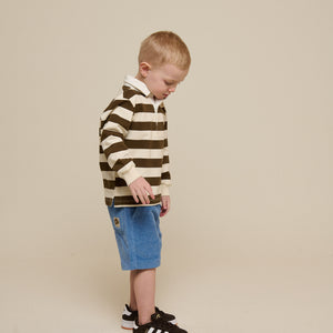 Pull-On Corduroy Shorts - Kids - Dusty Blue | 101100 Tobias