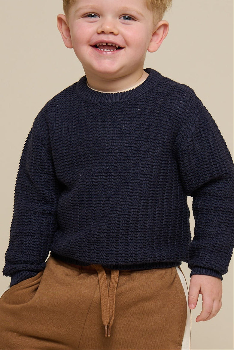 Knit Solid - Kids - Navy | 101281 Brady