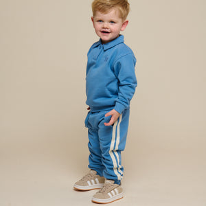 Sweat Pants with Tape - Kids - Dusty Blue | 101257 Carter
