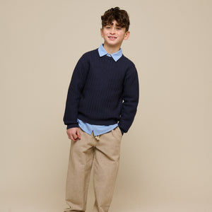 Knit Solid - Tween - Navy | 101282 Brady