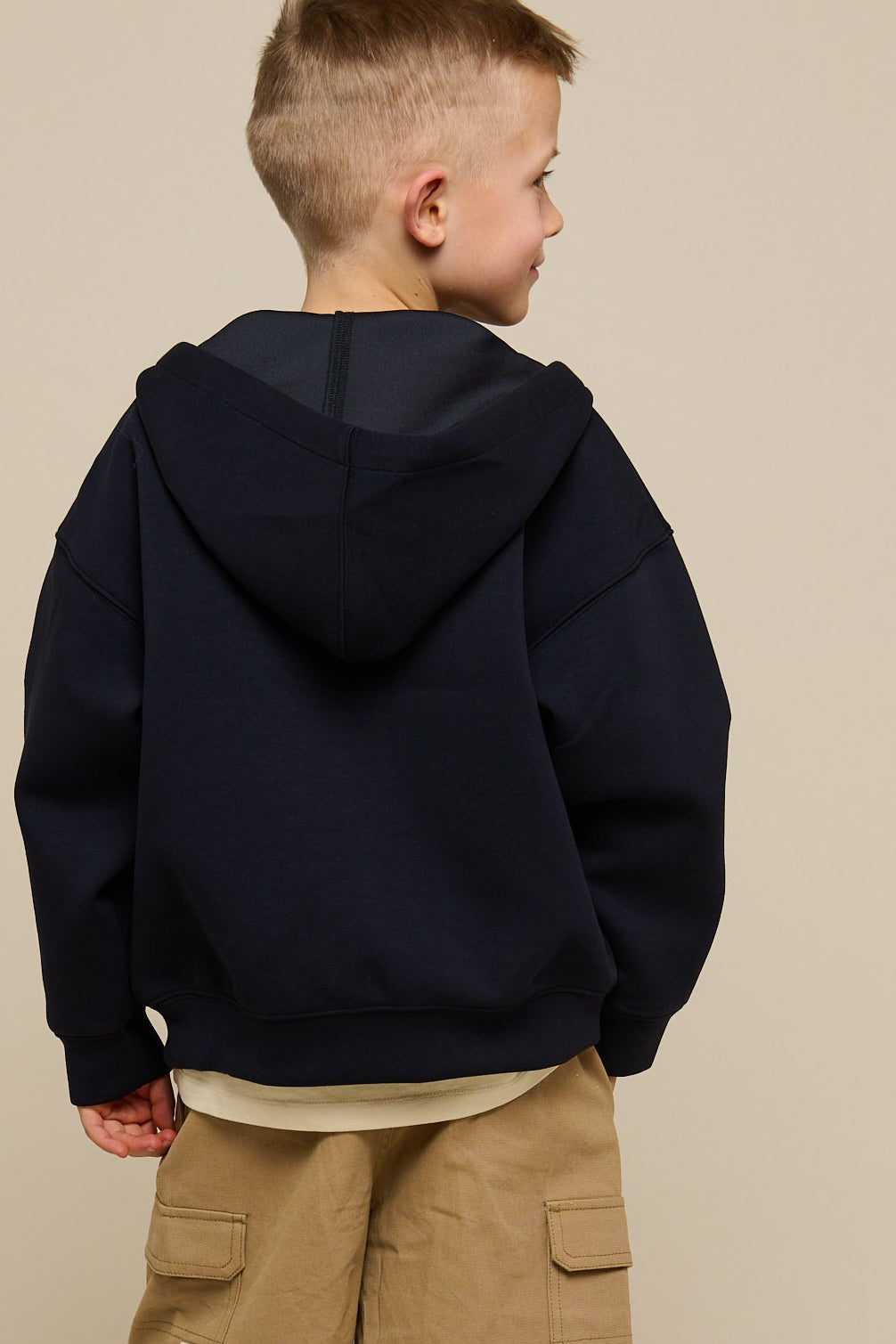 Scuba Zip Hoodie - Tween - Dark Navy | 100640 Liam