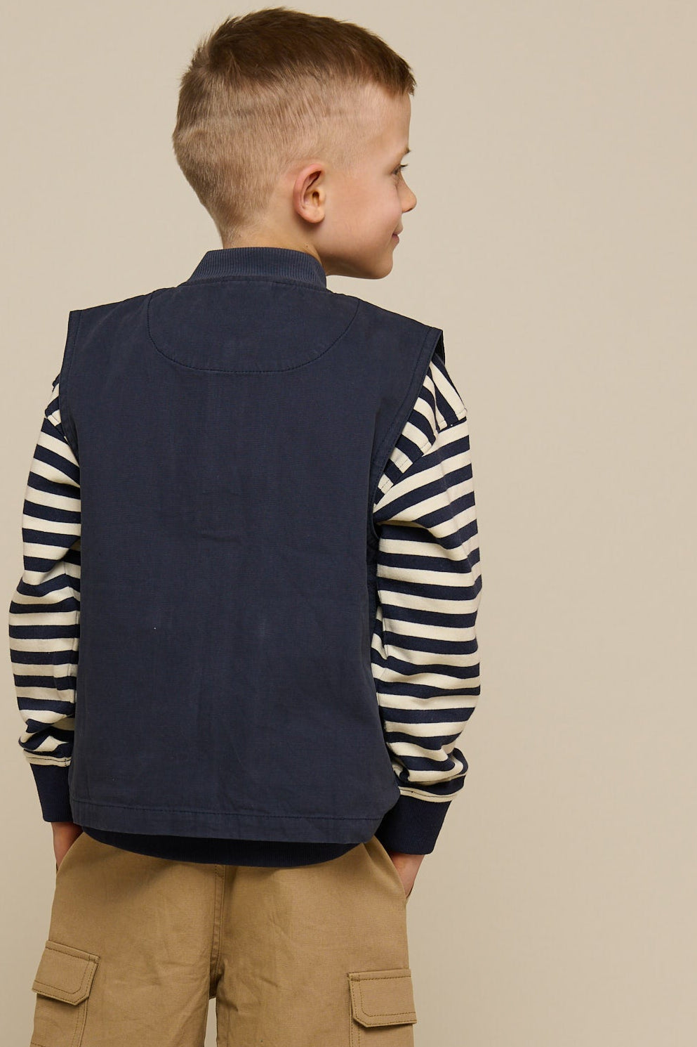 Canvas Cargo Gilet - Tween - Navy | 101131 Isack