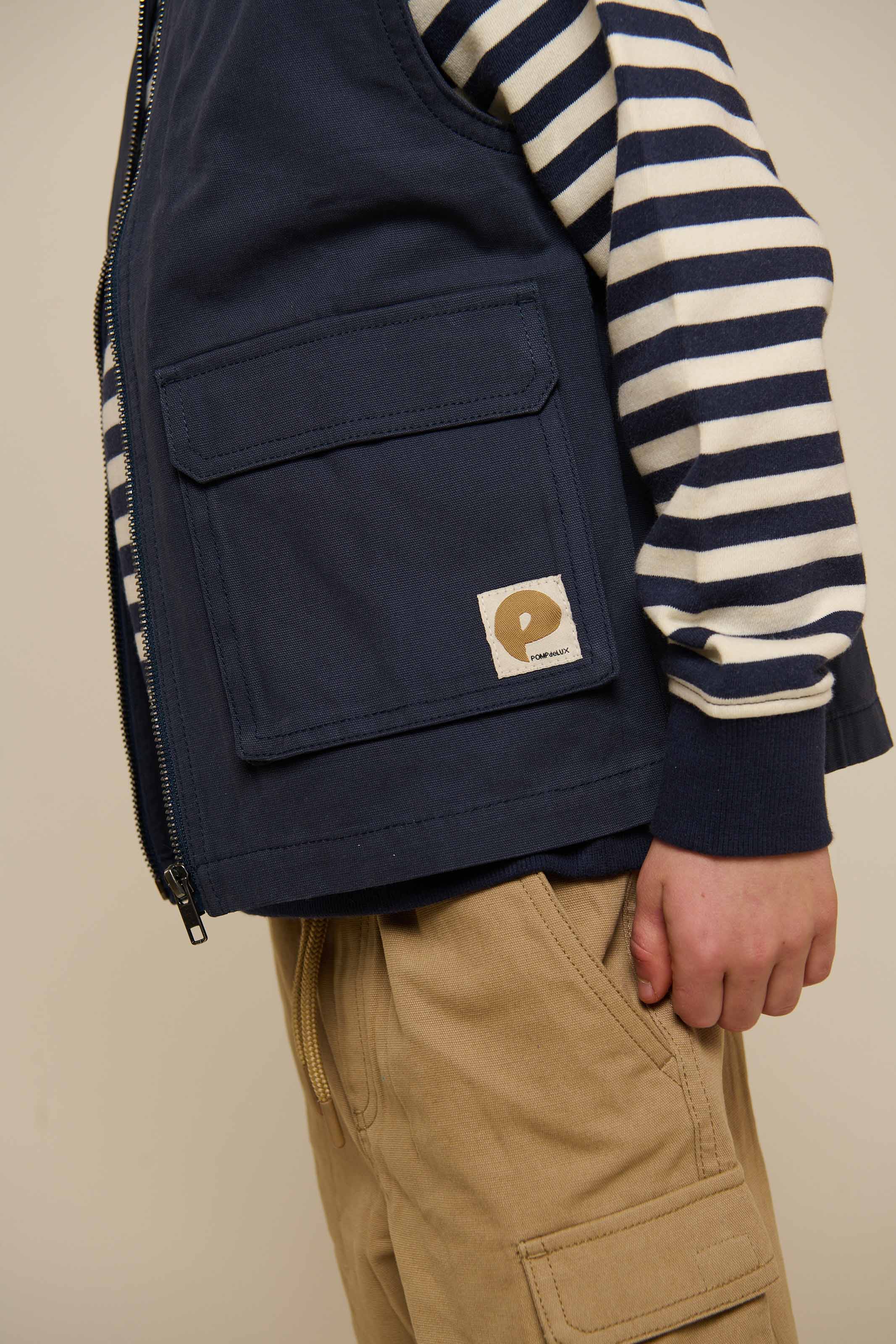 Canvas Cargo Gilet - Tween - Navy | 101131 Isack