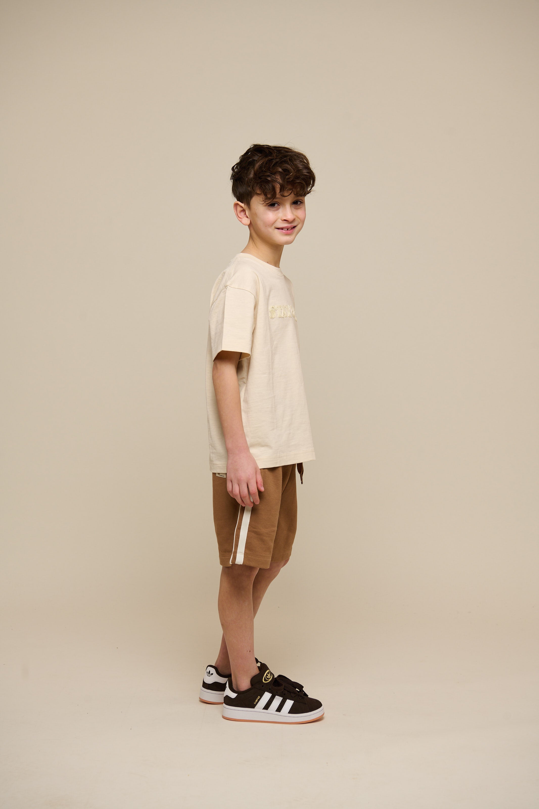 Sweat Shorts with Tape - Tween - Coconut | 101264 Carter