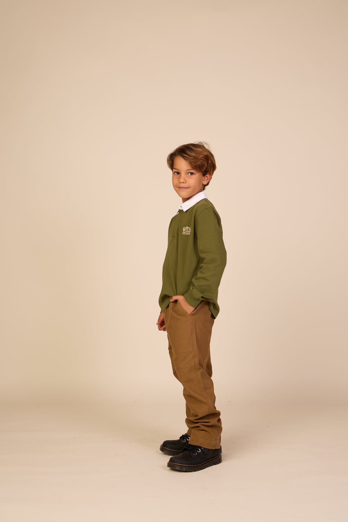 Canvas Patch Pocket Trousers - Tween - Light Brown | 101534 Greyson
