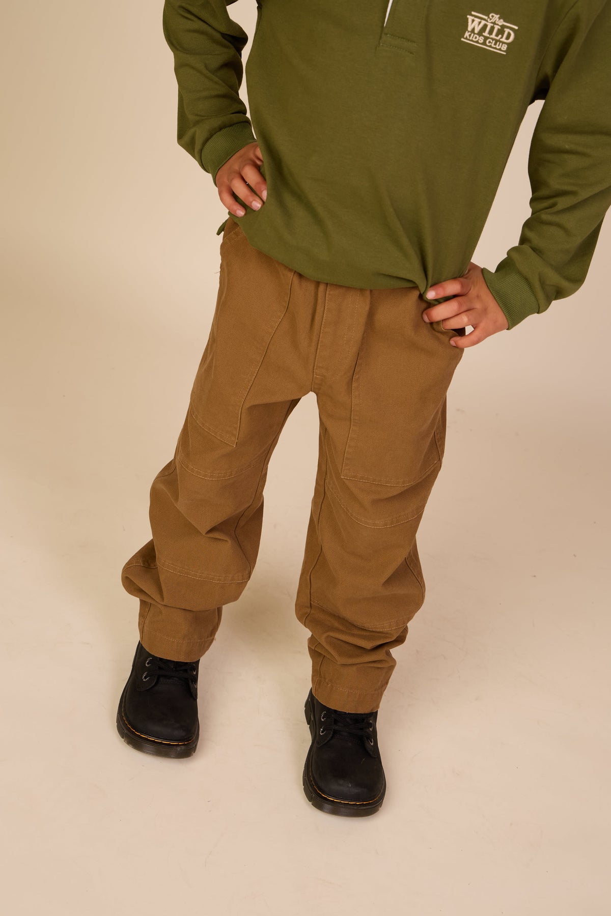 Canvas Patch Pocket Trousers - Tween - Light Brown | 101534 Greyson