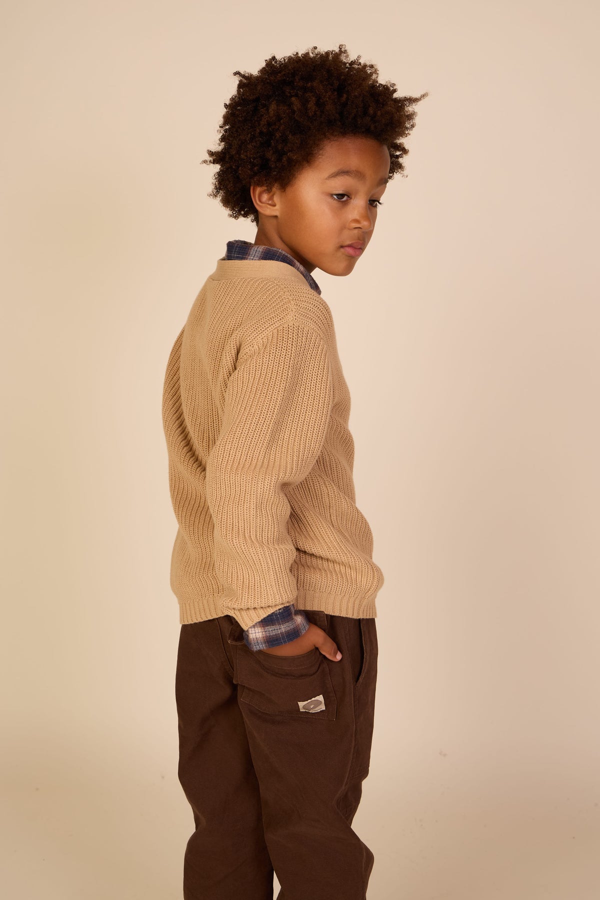 Canvas Patch Pocket Trousers - Tween - Dark Brown | 101532 Greyson