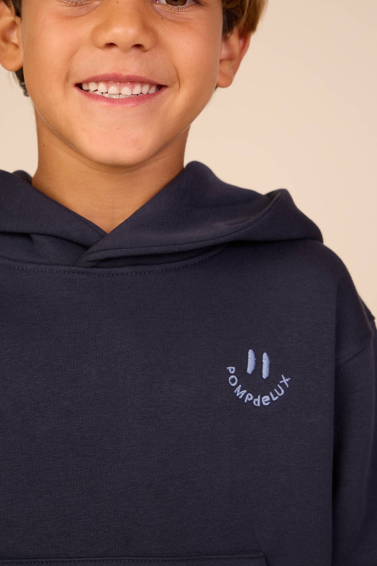 Smiley Hoodie - Tween - Navy | 101580 Andrew