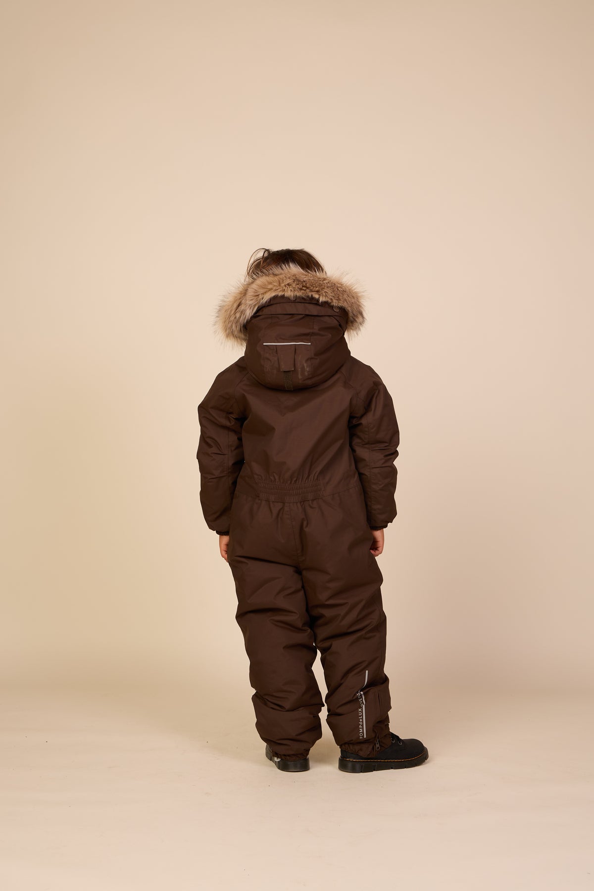 Snowsuit with Faux Fur - Kids - Dark Brown | 101424 Sky