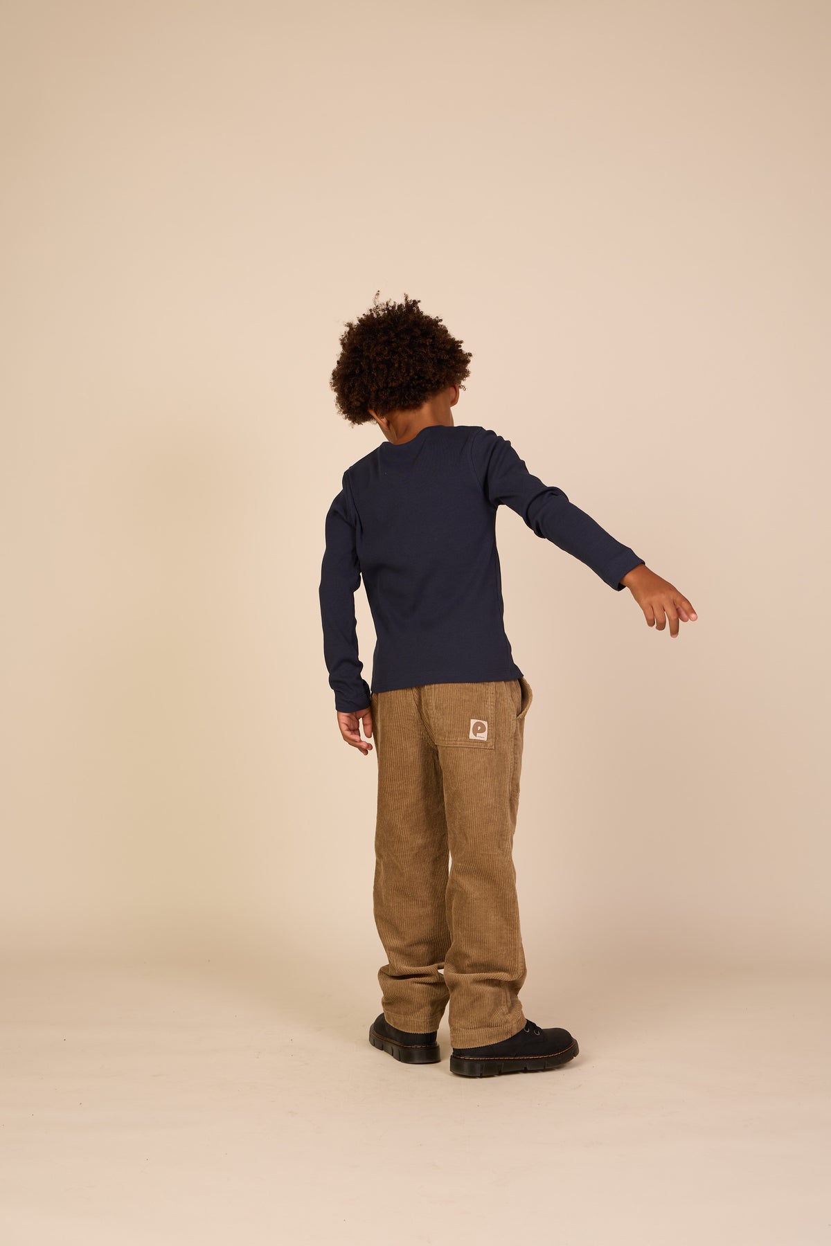 Ribbed Long-Sleeve Henley T-Shirt - Tween - Navy | 101592 Conrad