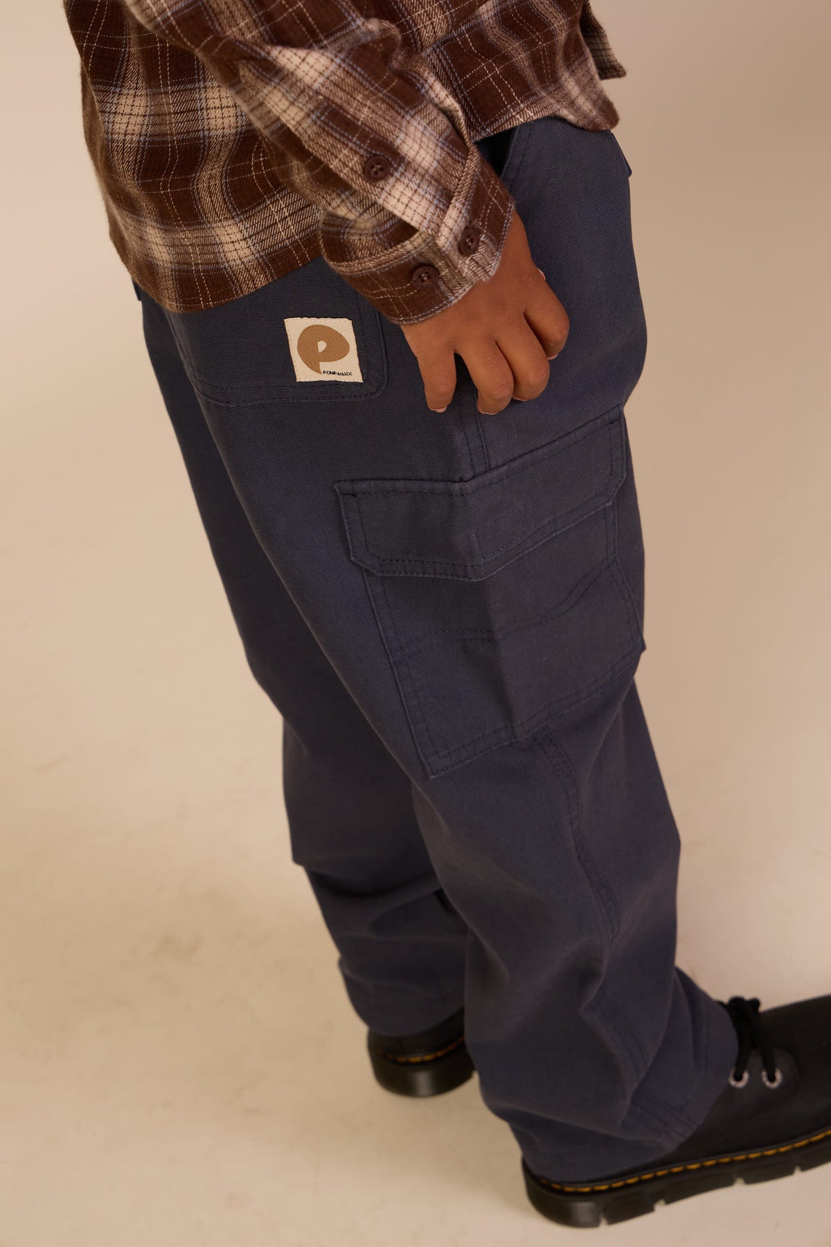 Canvas Trousers - Kids - Navy | 101134 Isack