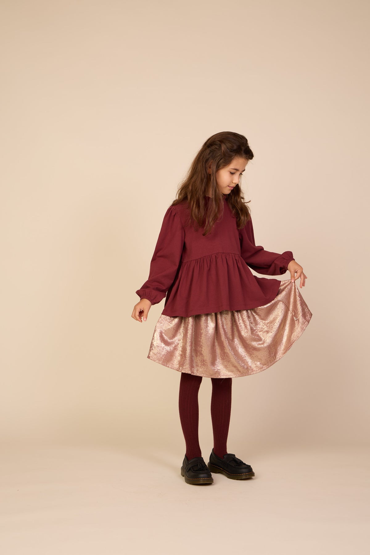 Foil Skirt - Tween - Dusty Rose | 101674 Sylvia