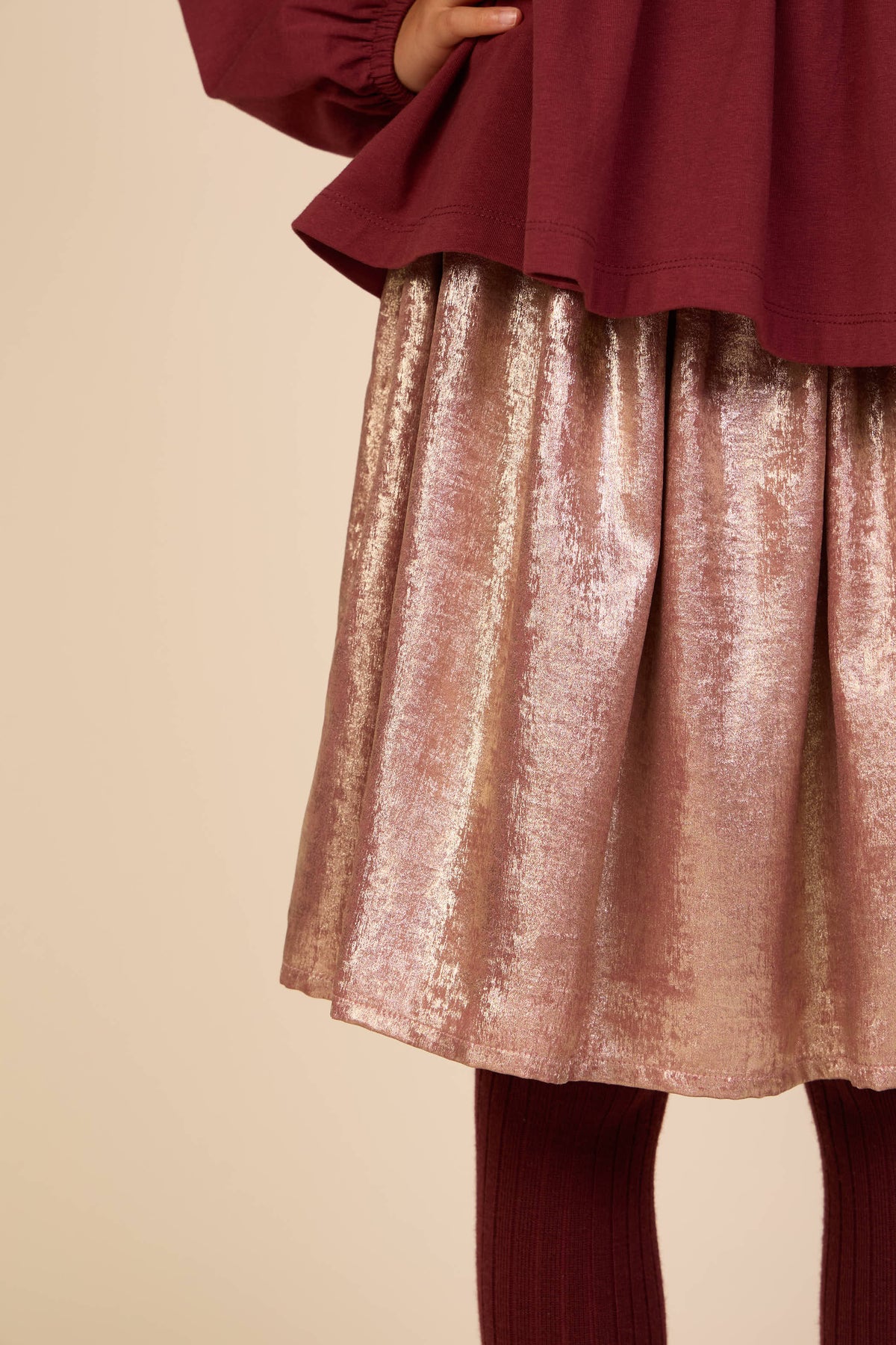 Foil Skirt - Tween - Dusty Rose | 101674 Sylvia