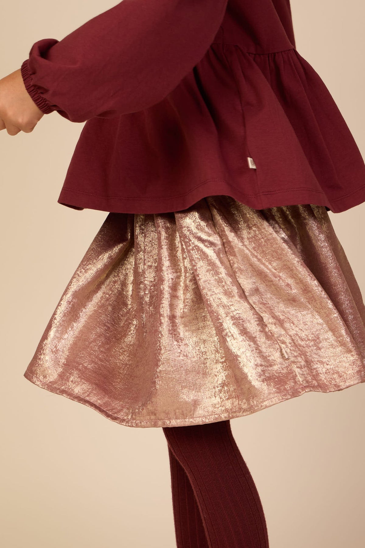 Foil Skirt - Kids - Dusty Rose | 101673 Sylvia