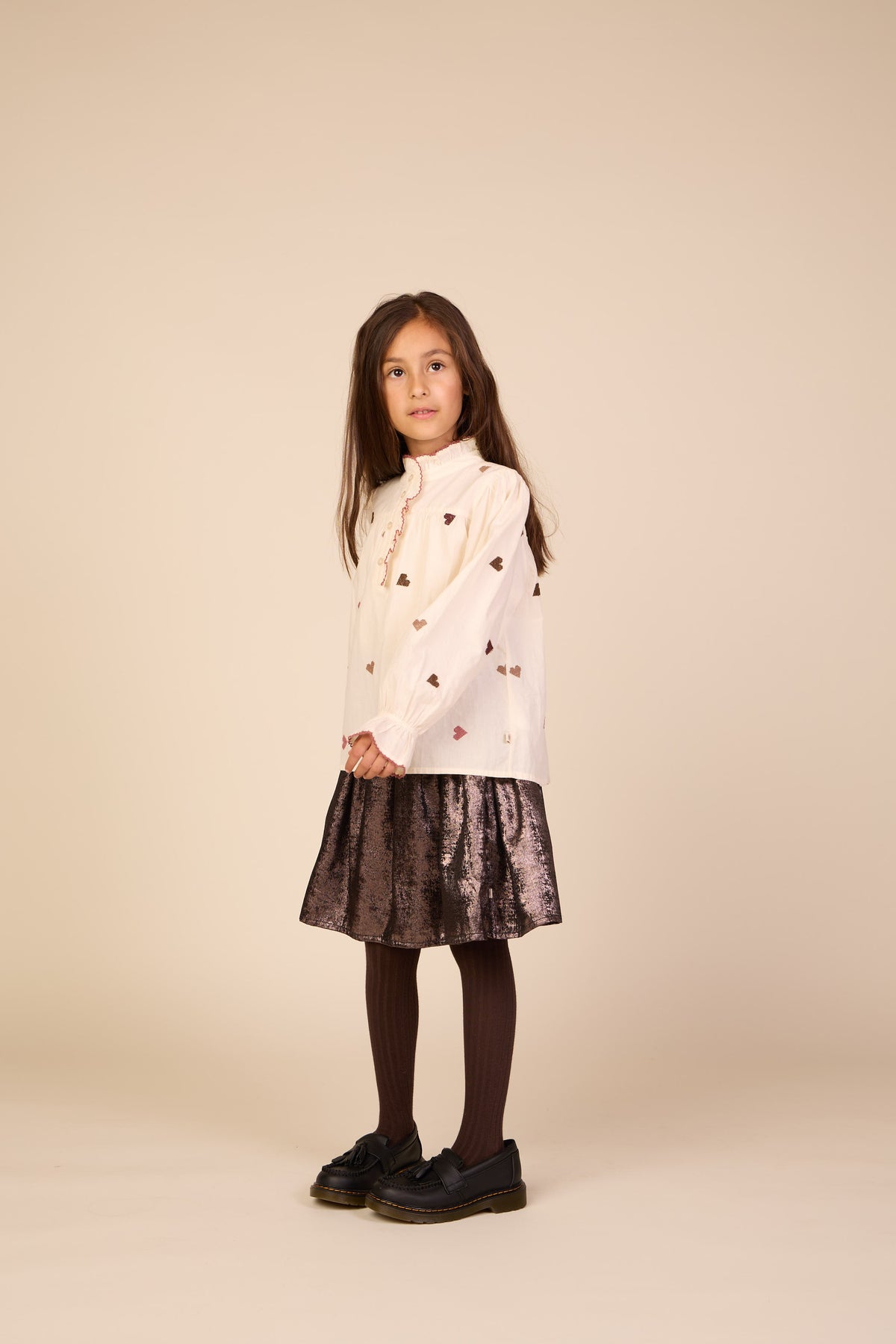 Foil Skirt - Tween - Dark Brown | 101672 Sylvia