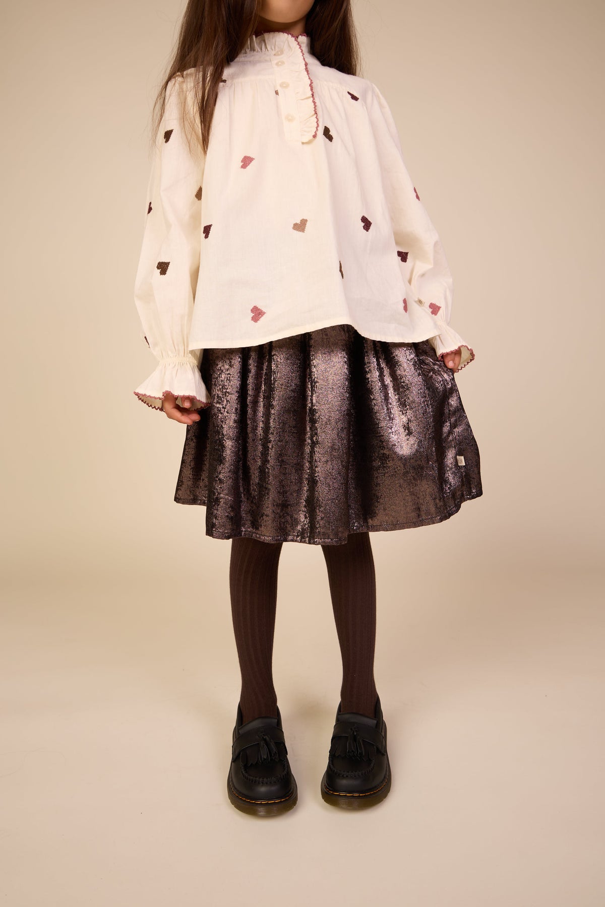 Foil Skirt - Tween - Dark Brown | 101672 Sylvia