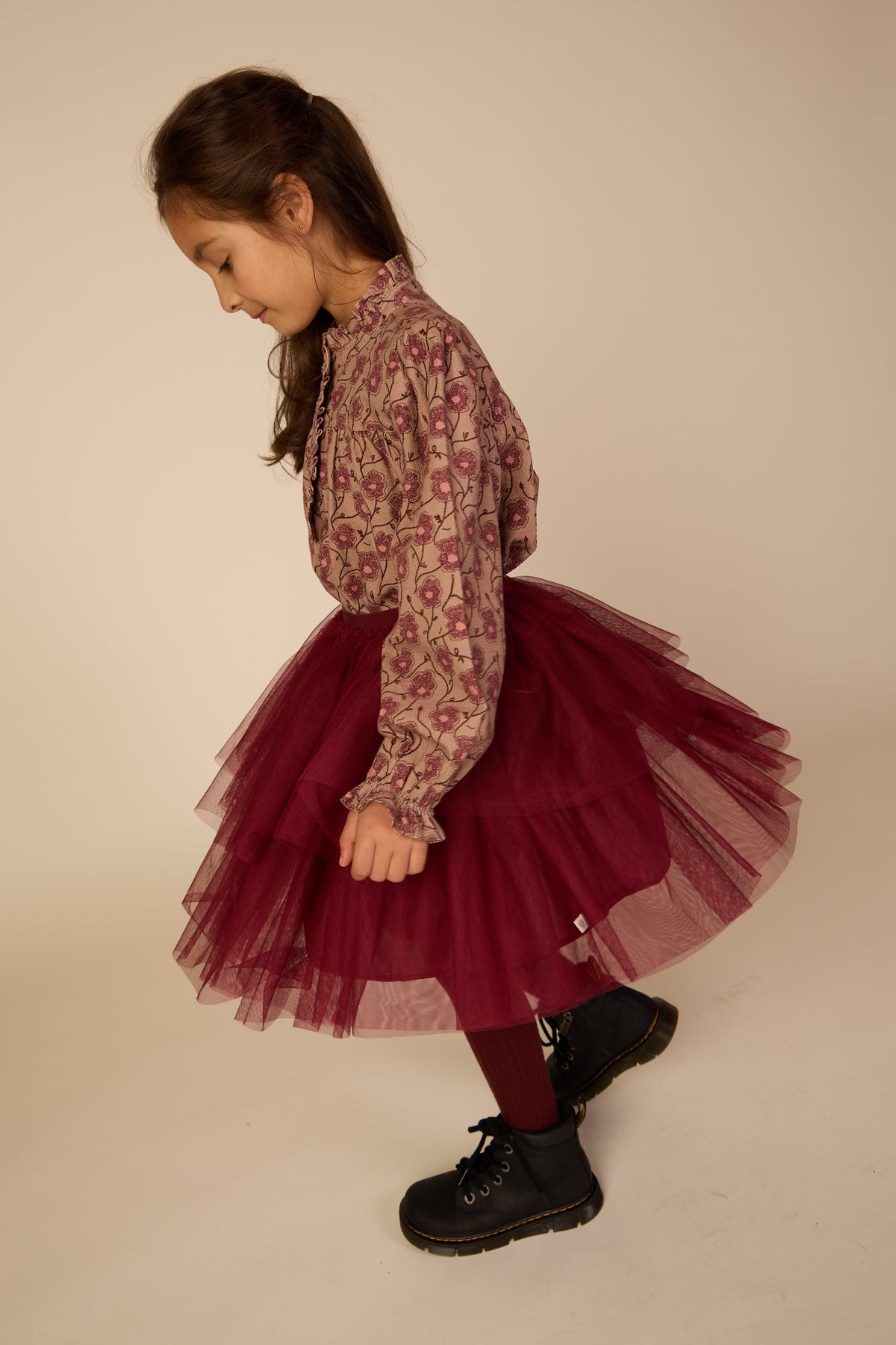 Tulle Skirt - Tween - Bordeaux | 101504 Bianca