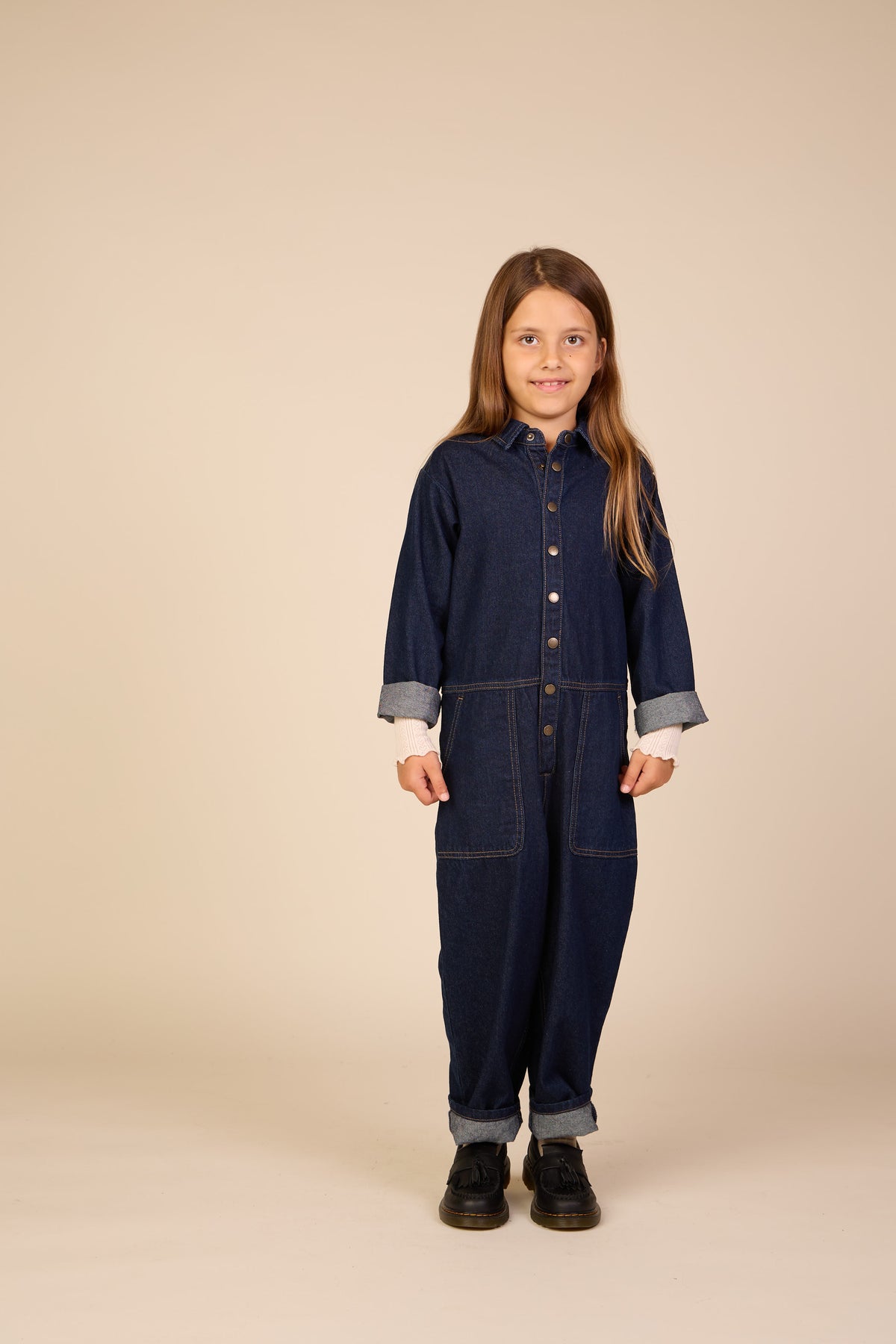 Denim Jumpsuit - Tween - Dark Blue | 101643 River