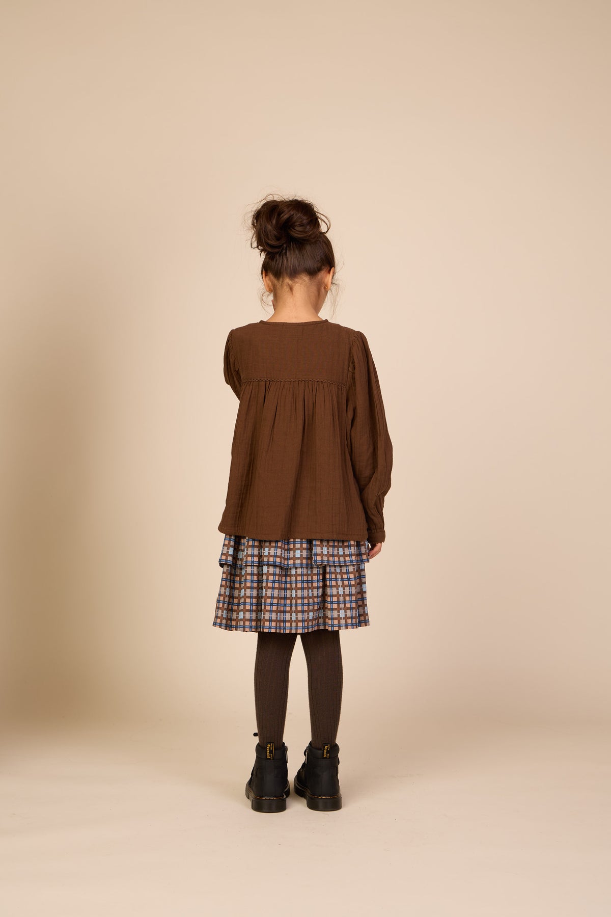 Double Gauze Cotton Blouse - Tween - Brown | 101464 Celina