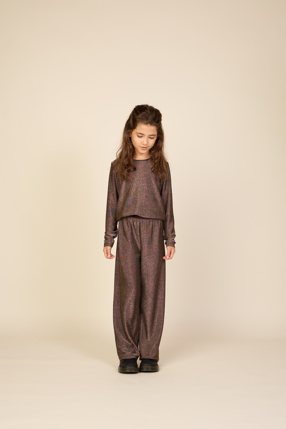 Lurex Trousers - Tween - Dark Brown | 101668 Helen
