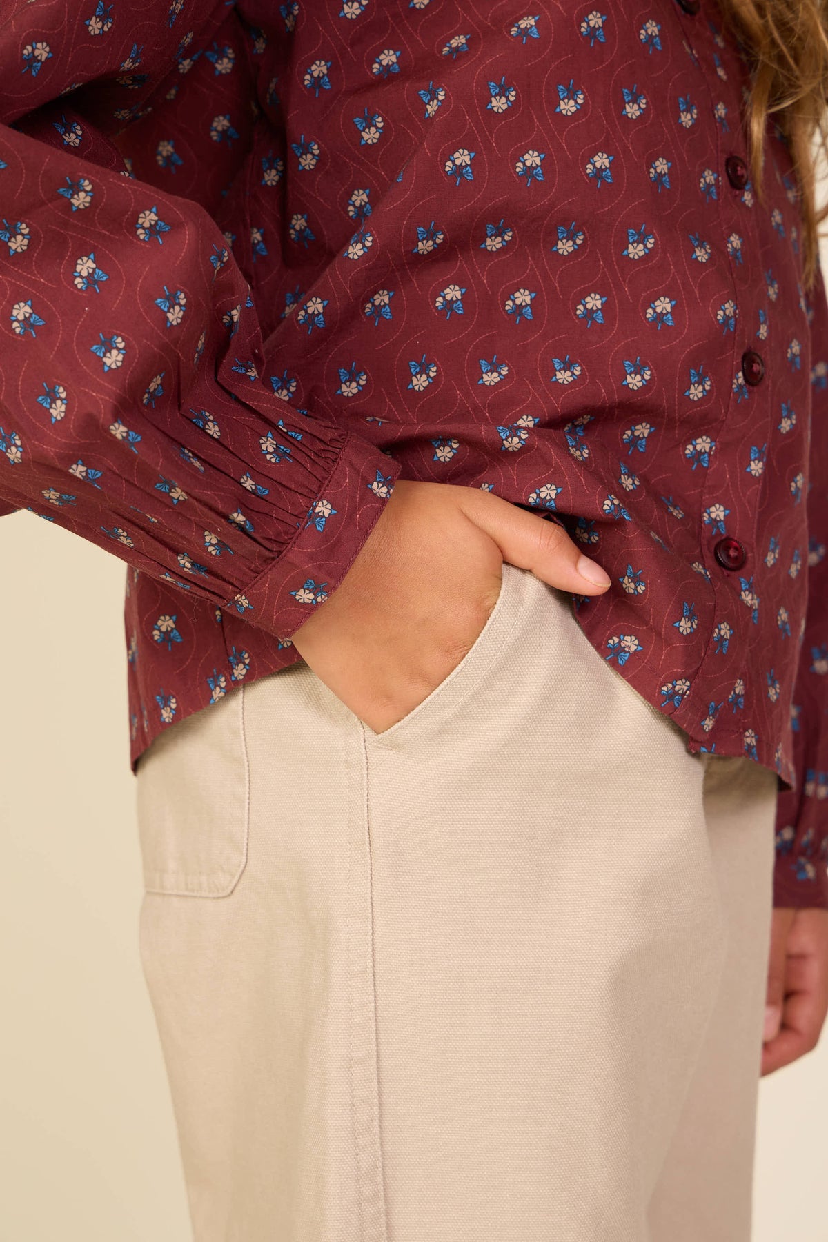 Baggy Trousers - Kids - Light Beige | 101529 Jenna