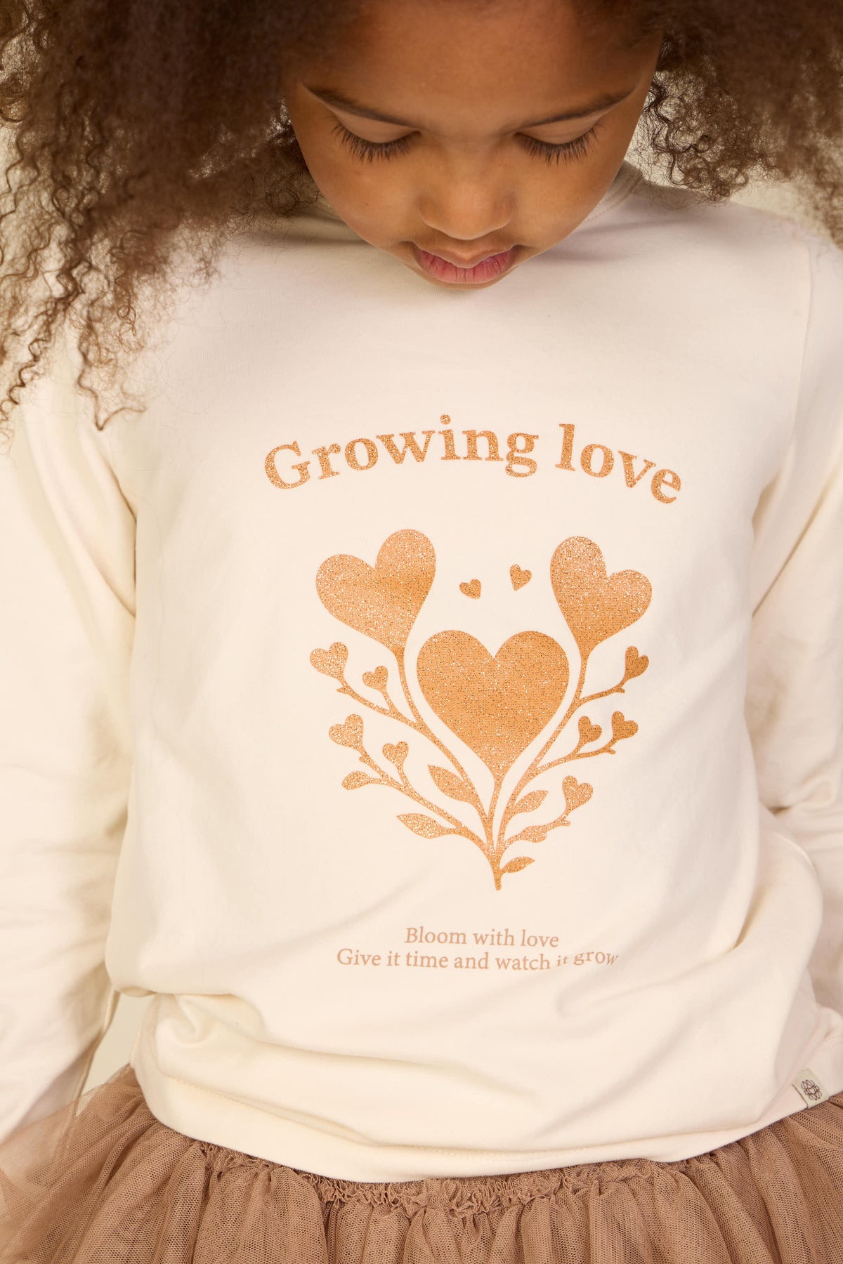 Long-Sleeve T-Shirt with Front Print - Kids - Offwhite | 101711 Piper
