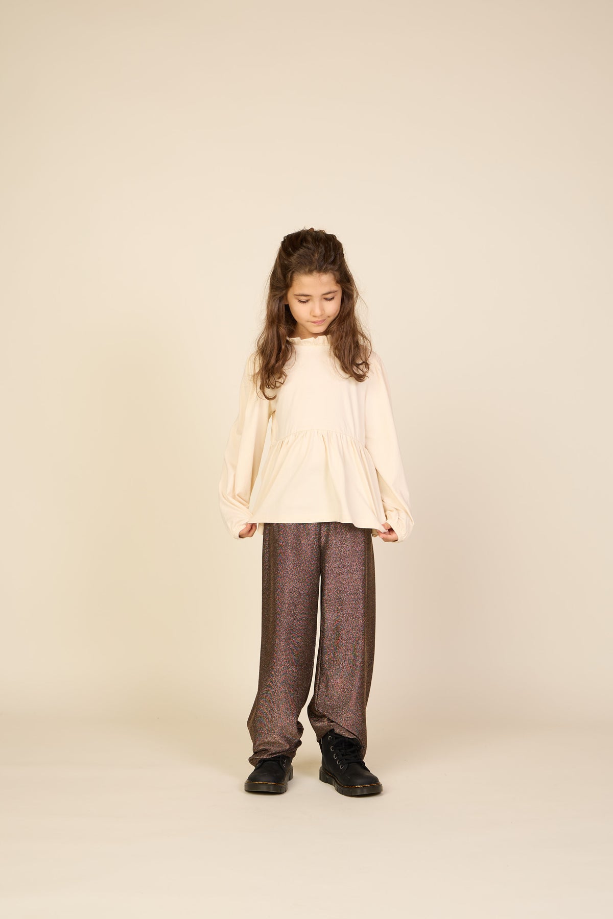 Lurex Trousers - Tween - Dark Brown | 101668 Helen