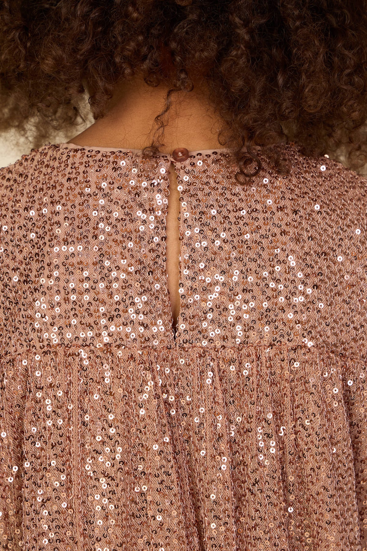 Sequin Dress - Tween - Light Brown | 101676 Amber
