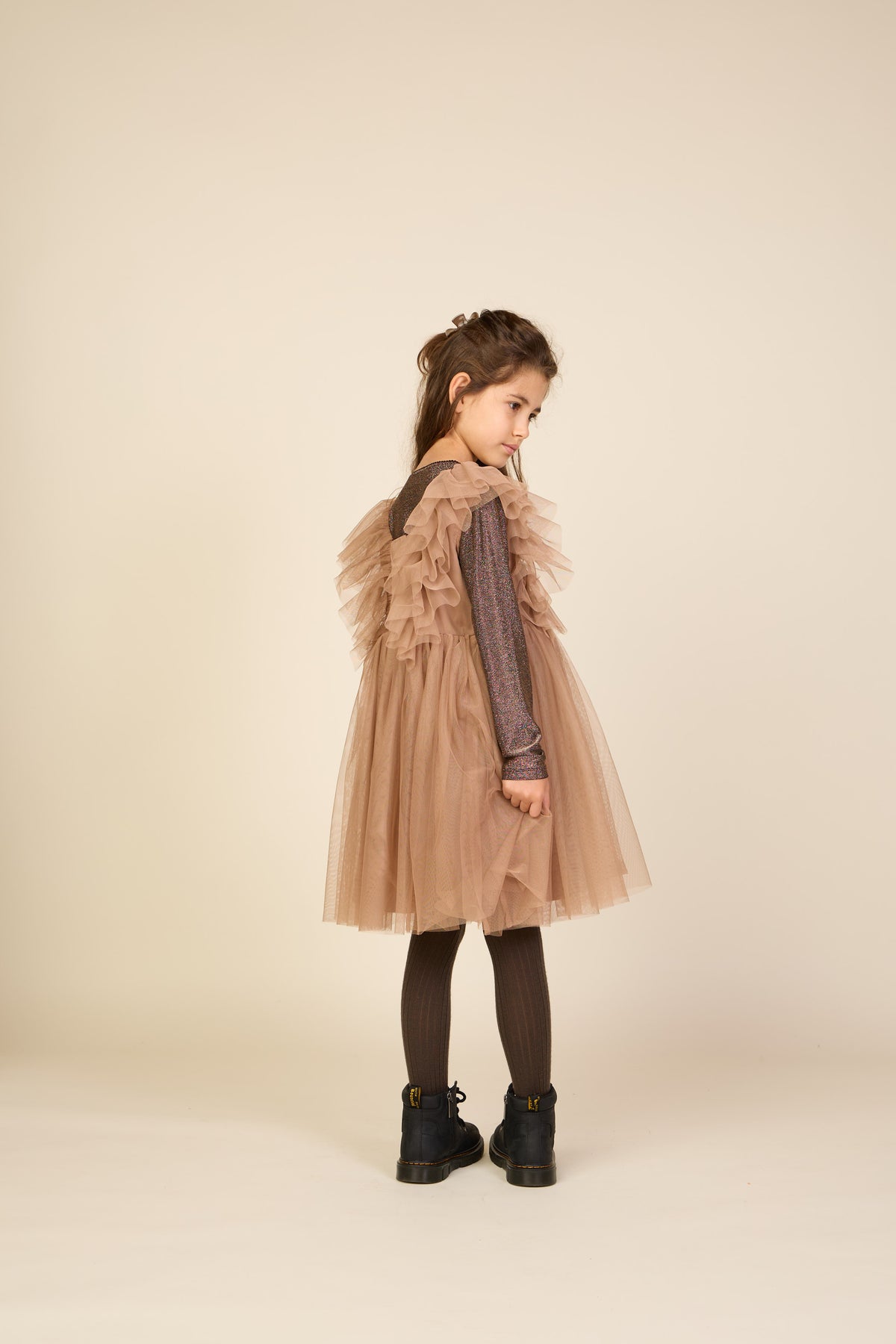 Tulle Dress - Tween - Light Brown | 101510 Bianca