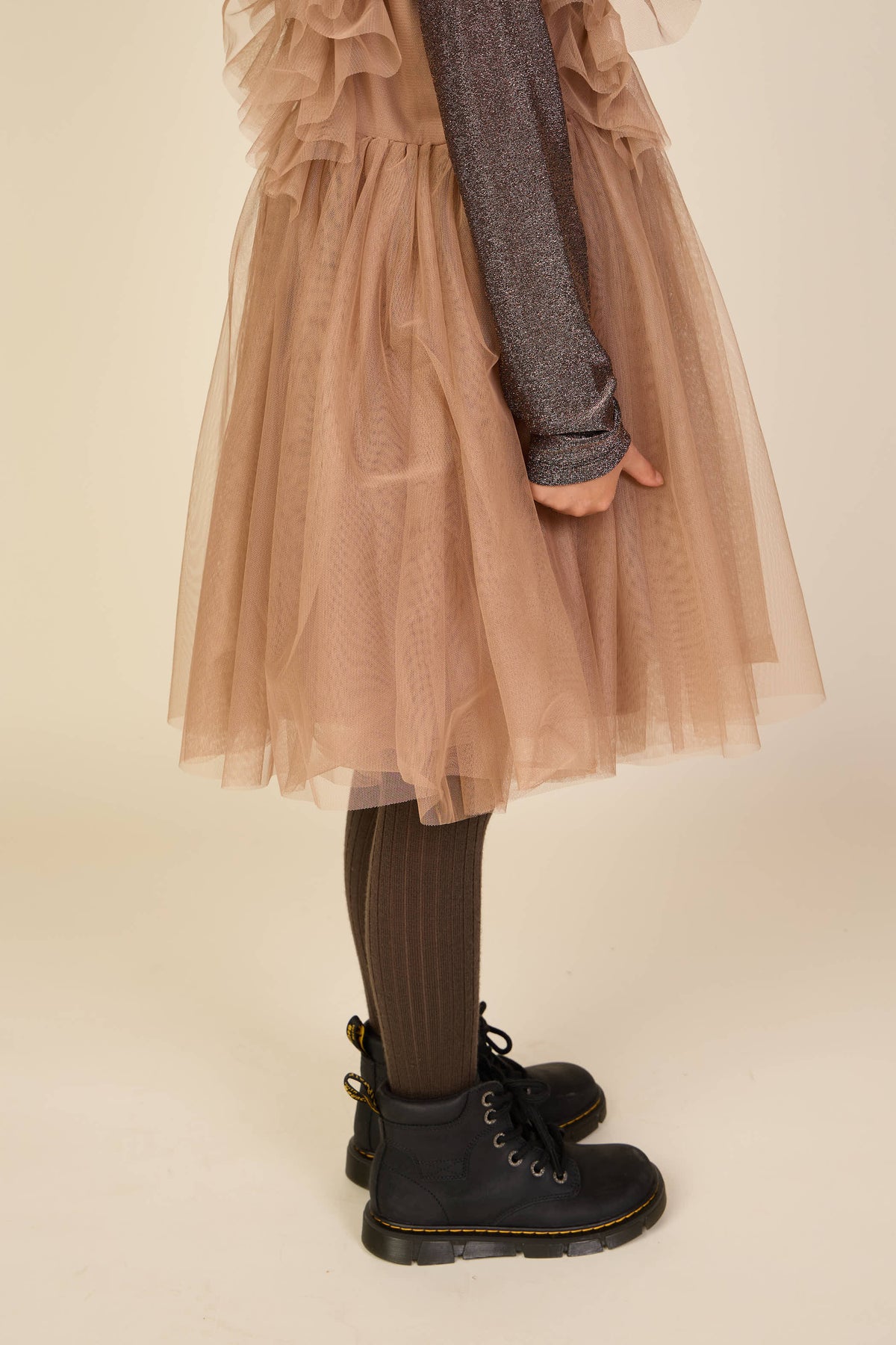 Tulle Dress - Tween - Light Brown | 101510 Bianca